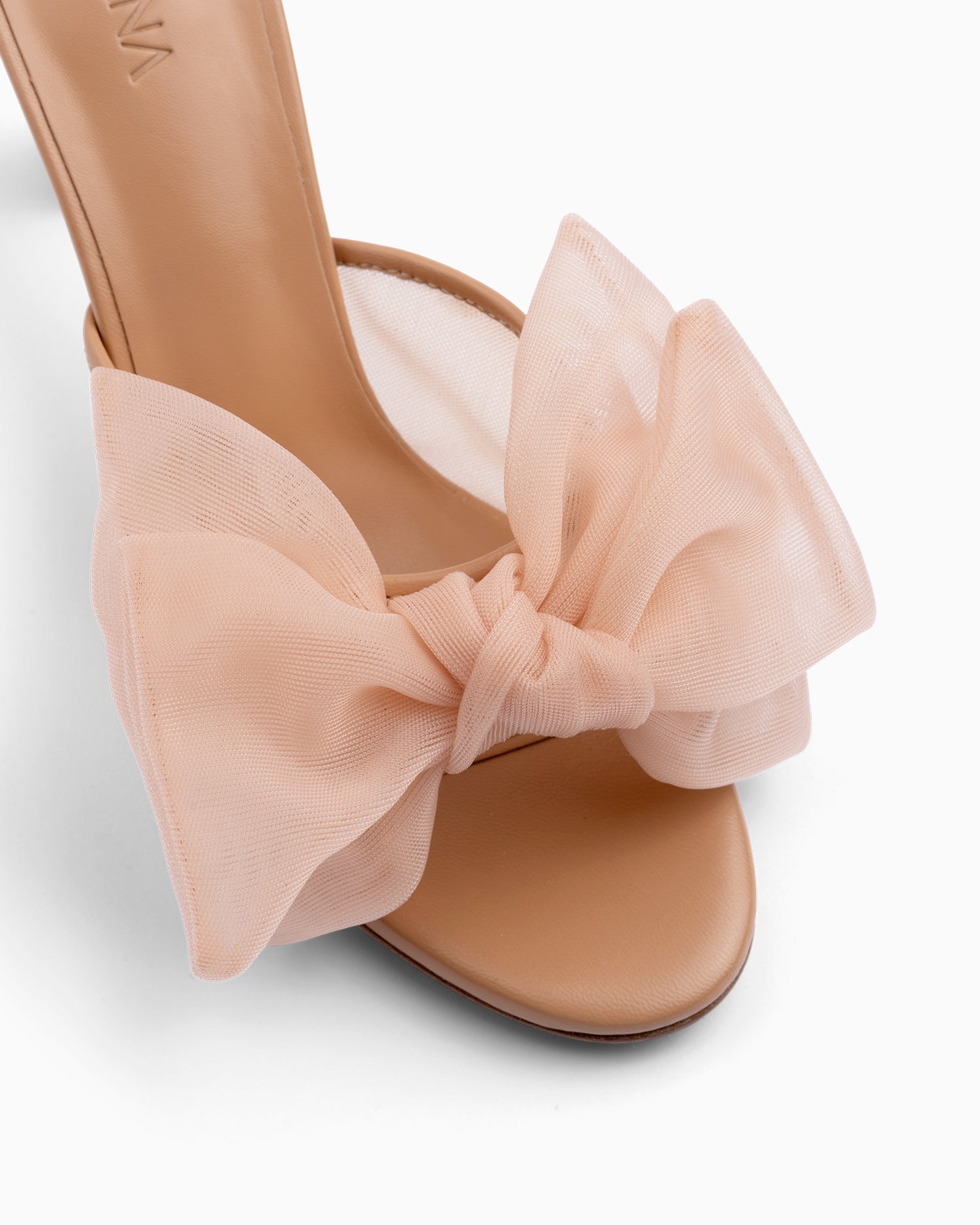 Bow Mule 85 Tan - HOUSE OF ATANA