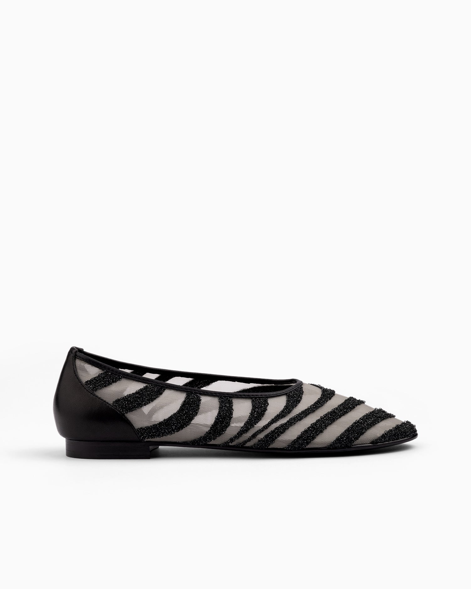 Mesh Ballerina Zebra Embroidery - HOUSE OF ATANA