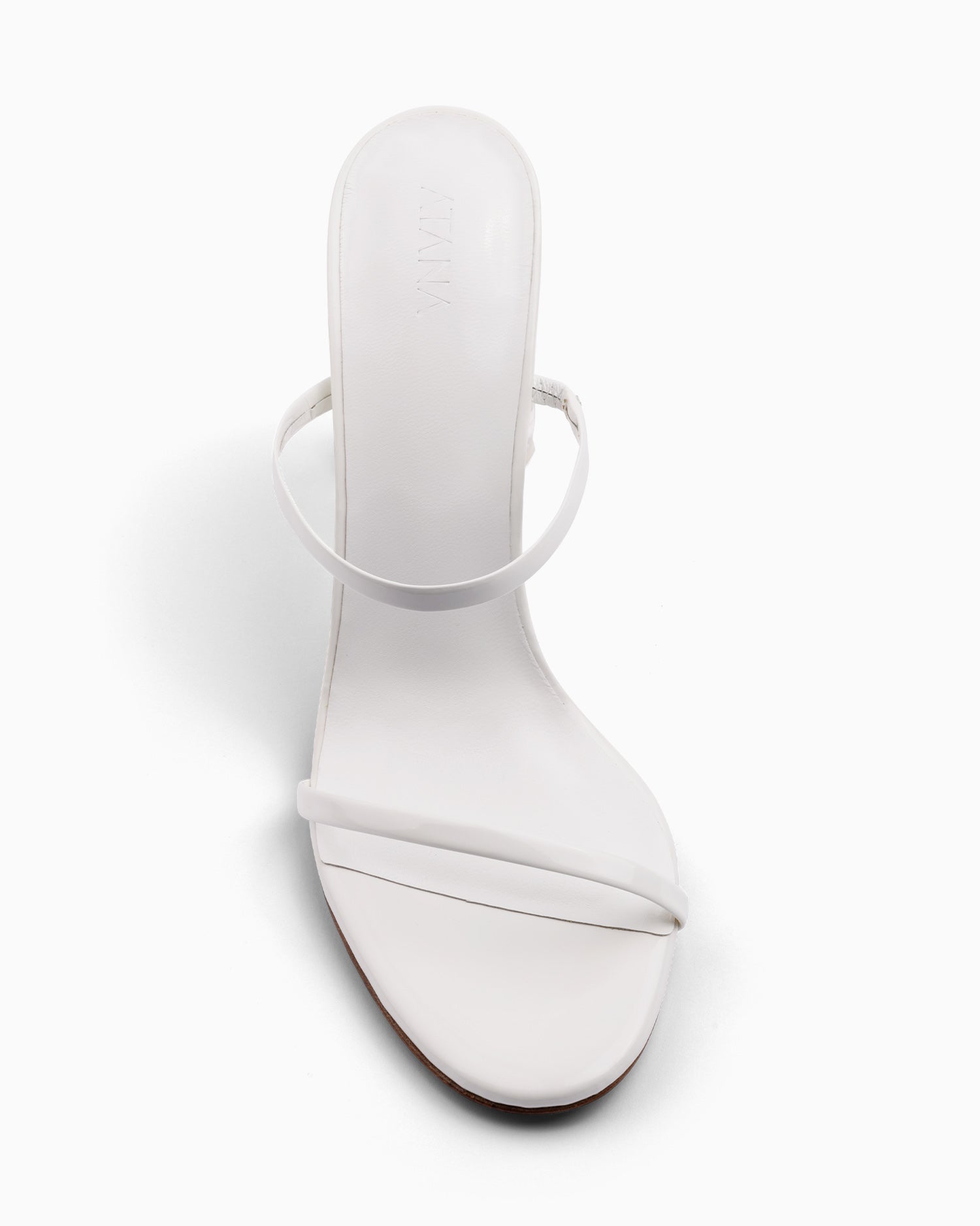 Fiorellini Glass Heel 95 White Patent - HOUSE OF ATANA
