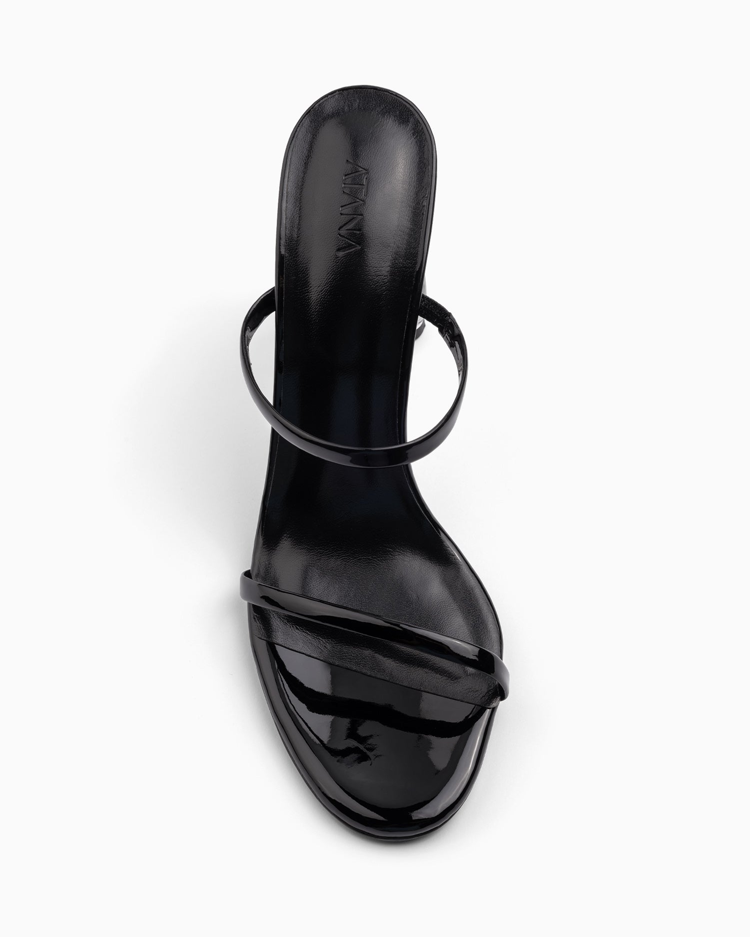 Fiorellini Glass Heel 95 Black Patent - HOUSE OF ATANA