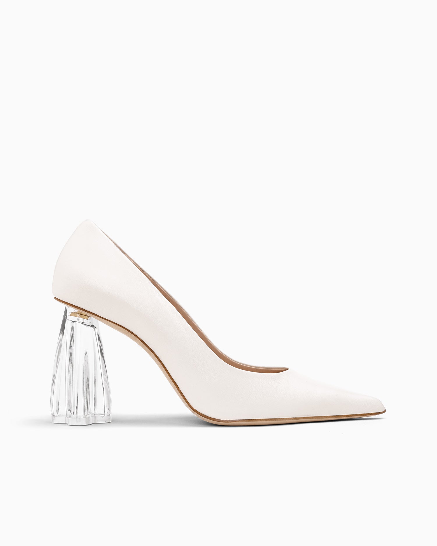 Fiorellini Glass Pump 90 White - HOUSE OF ATANA
