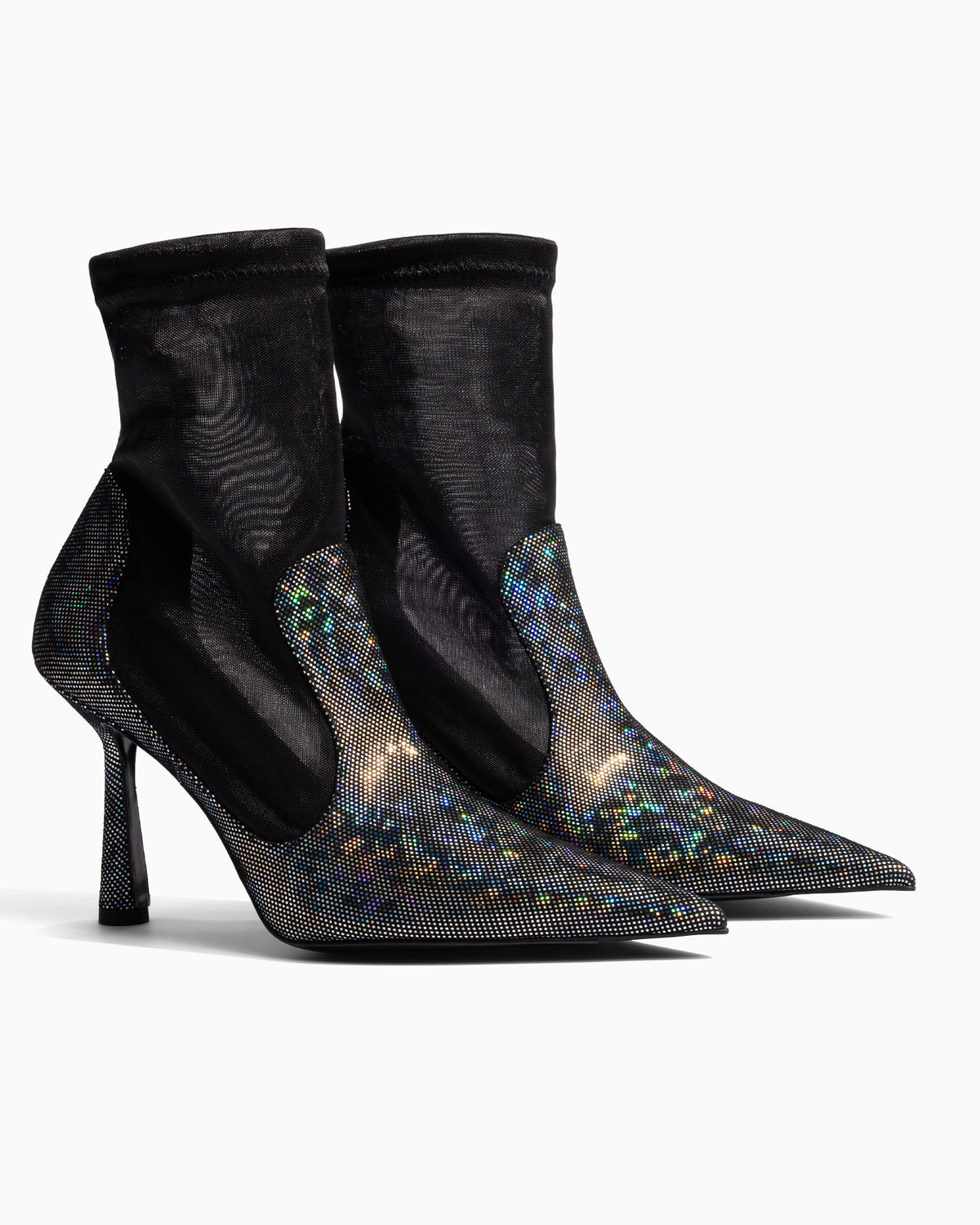 Anna Boot 95 Disco Suede Black - HOUSE OF ATANA