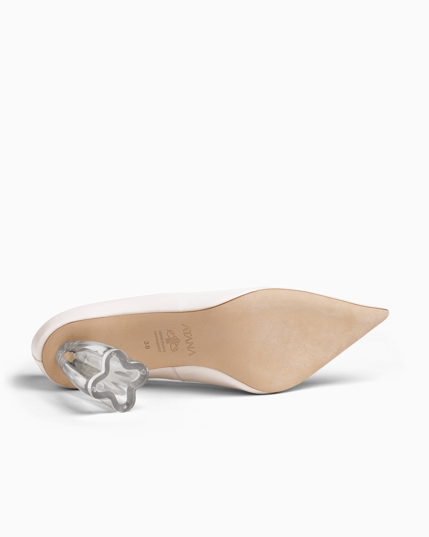 Fiorellini Glass Pump 90 White - HOUSE OF ATANA