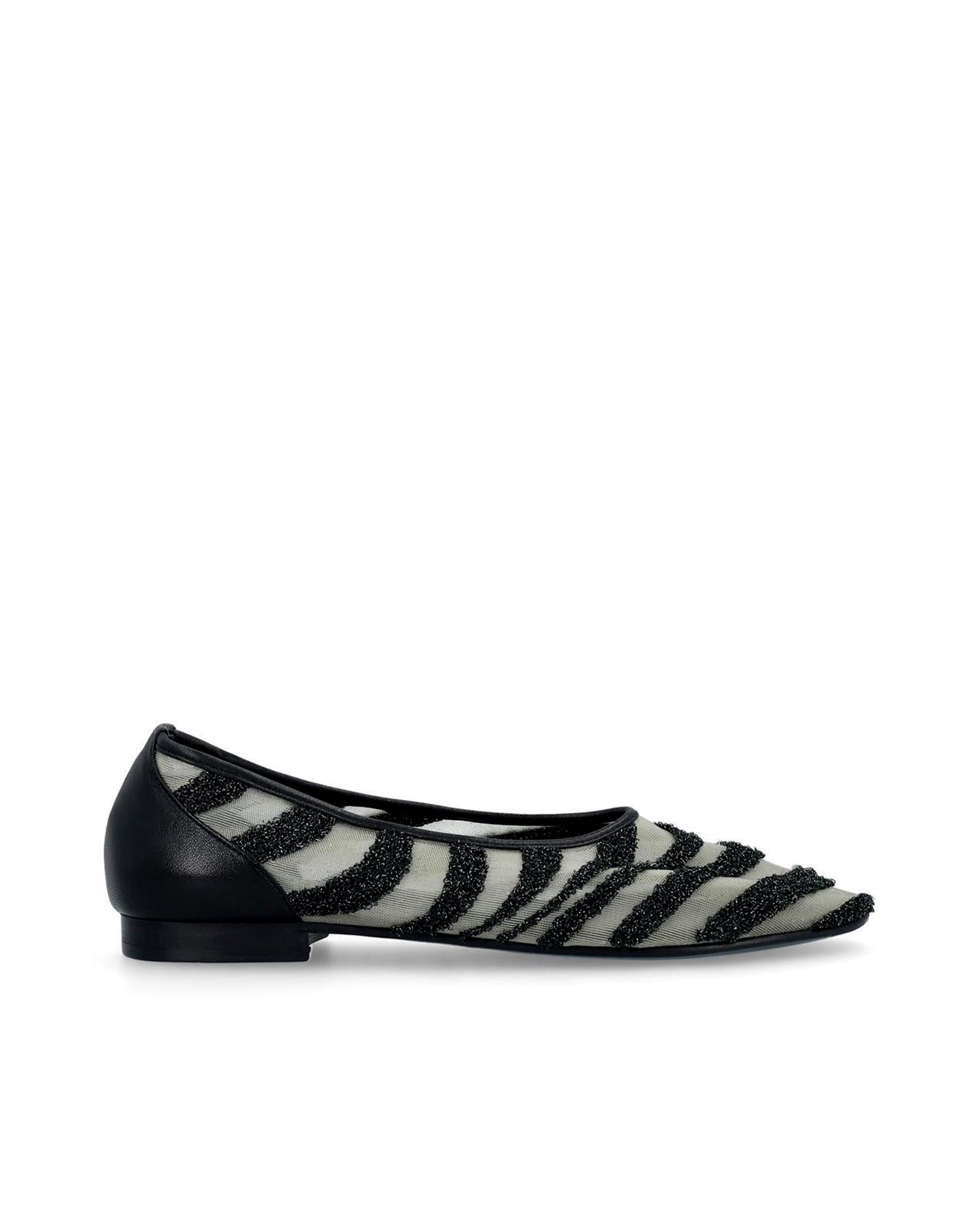 Mesh Ballerina Zebra Embroidery - HOUSE OF ATANA