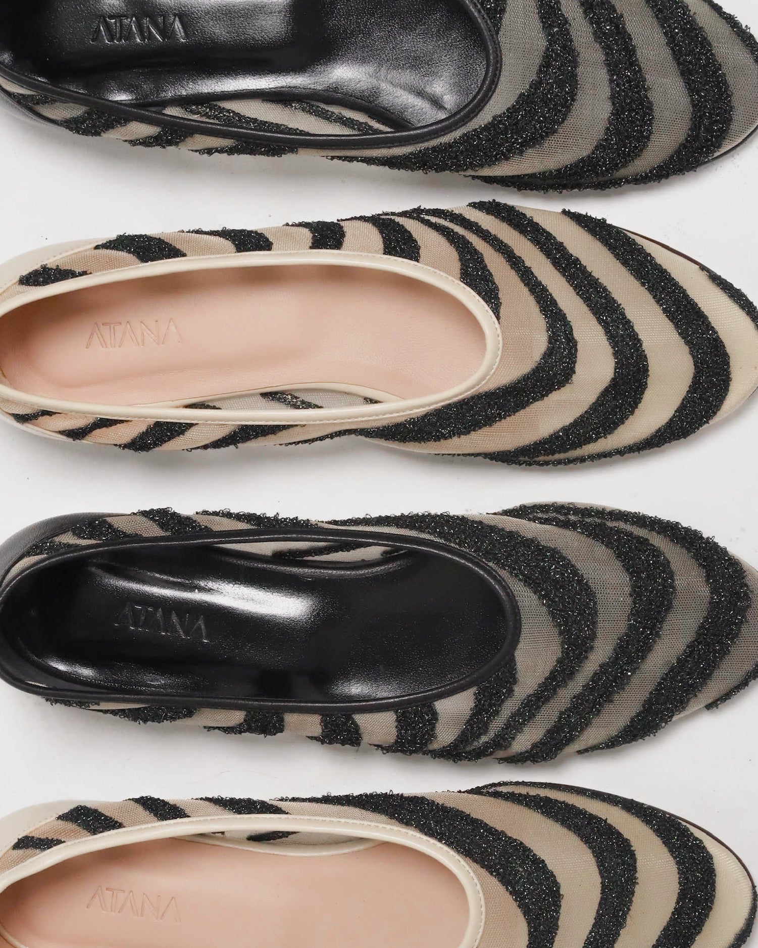 Mesh Ballerina Zebra Embroidery - HOUSE OF ATANA