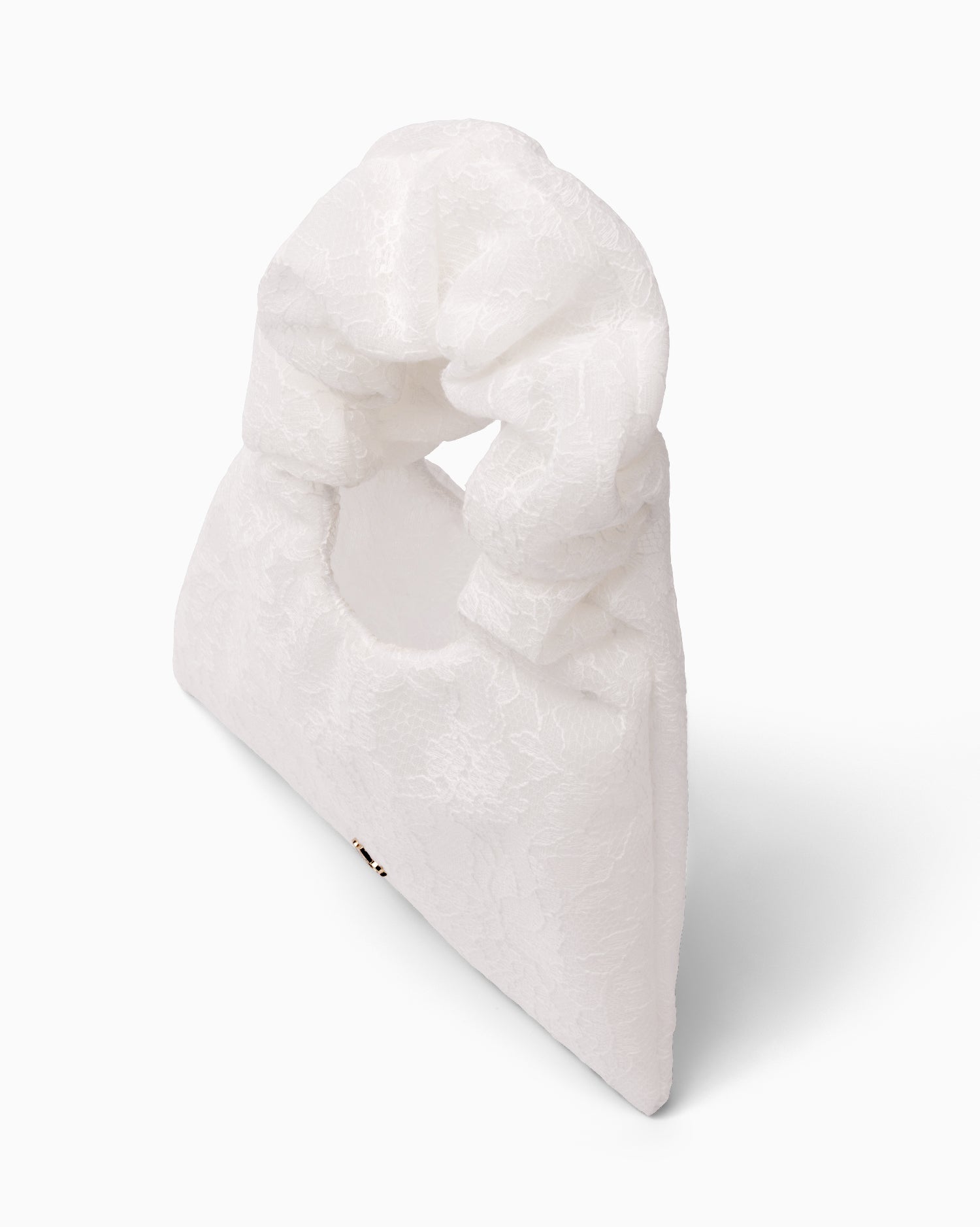HOUSE OF ATANA Mini Rouche Bag White Lace