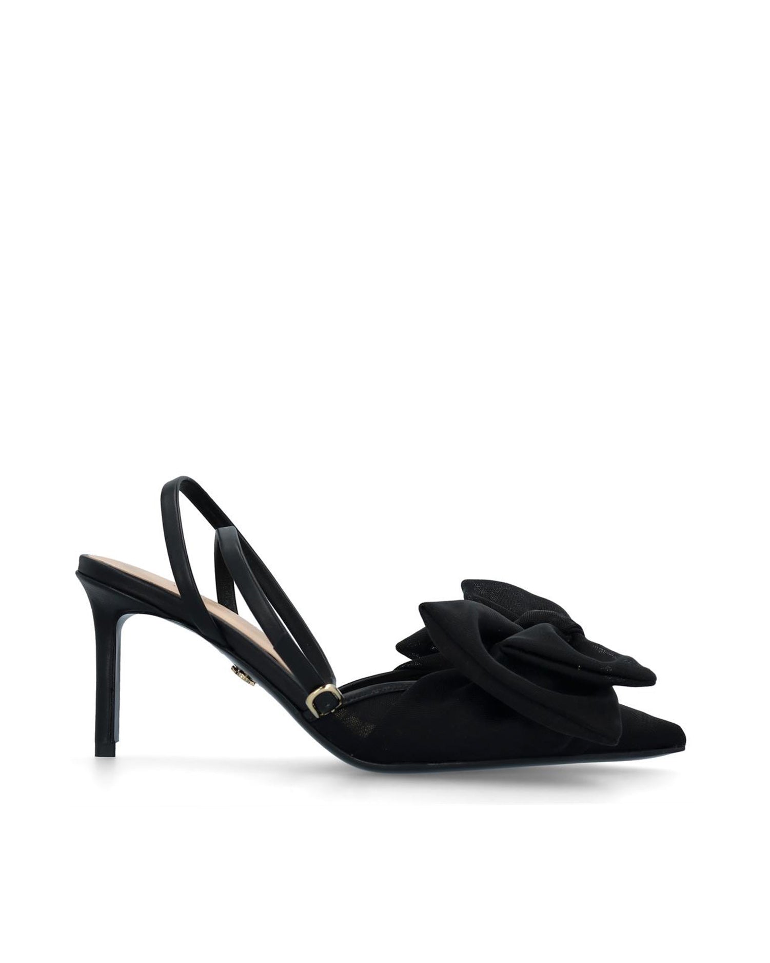 Bow Slipper 75 Black - HOUSE OF ATANA