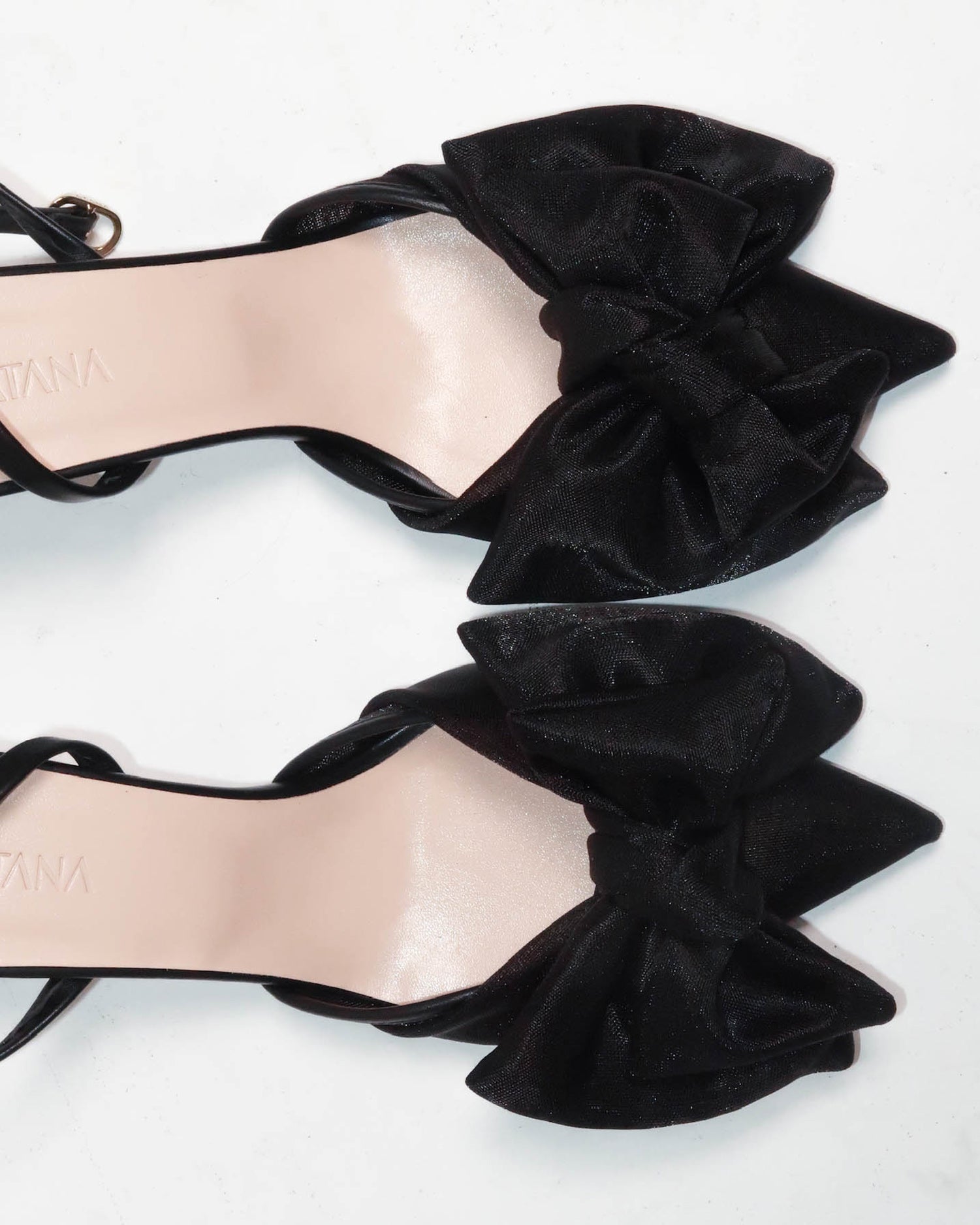 Bow Slipper 75 Black - HOUSE OF ATANA
