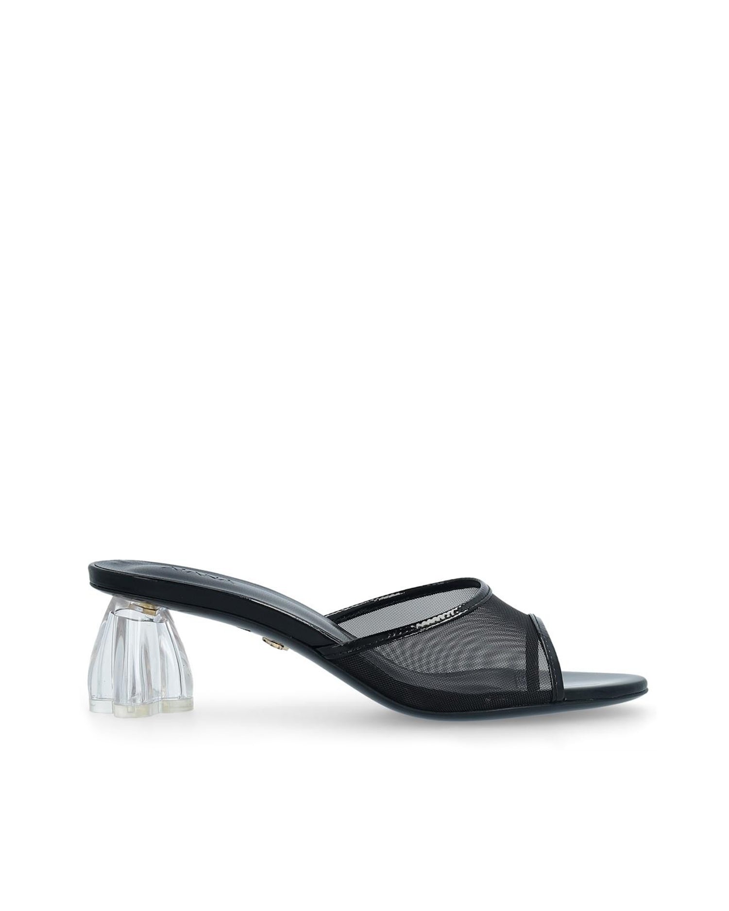 Fiorellini Glass Mule 50 Black Patent - HOUSE OF ATANA