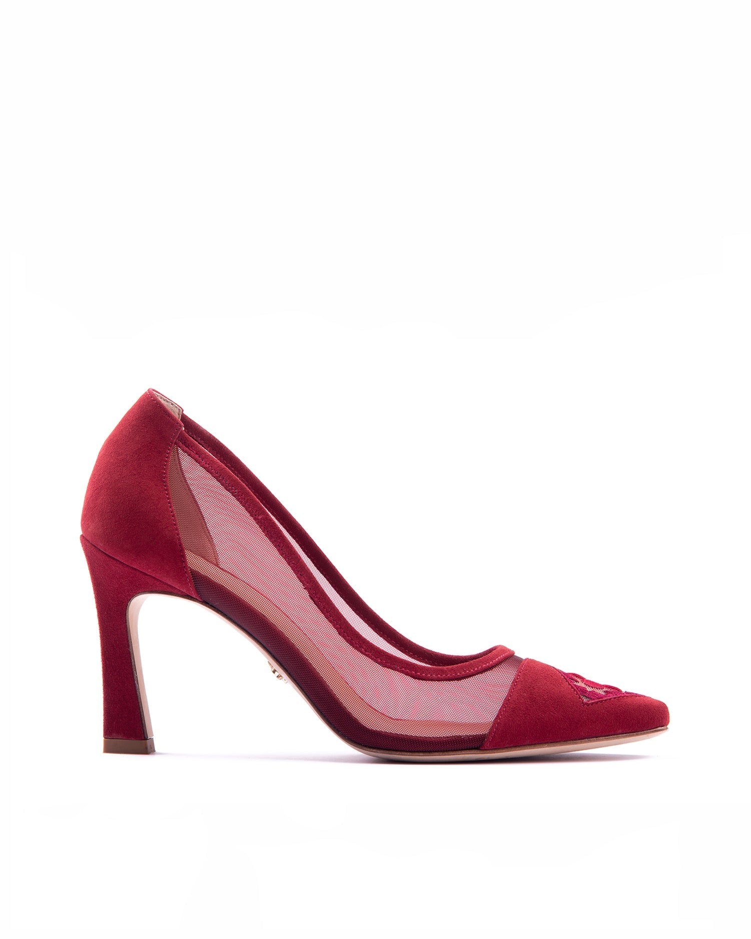 Fiorellini Pump Mesh 85 Dark Red - HOUSE OF ATANA