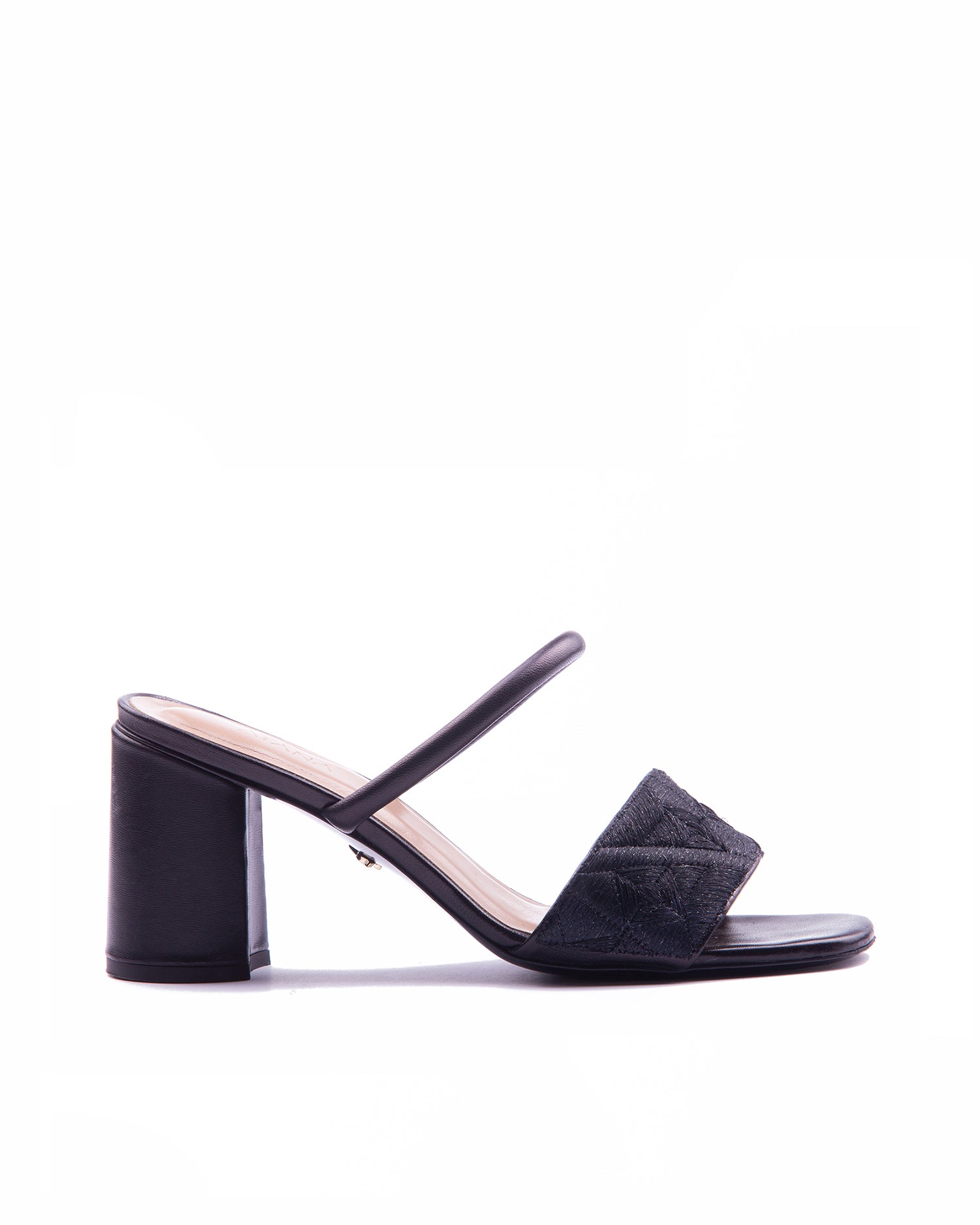 Full Fibre Mule 75 Black - HOUSE OF ATANA