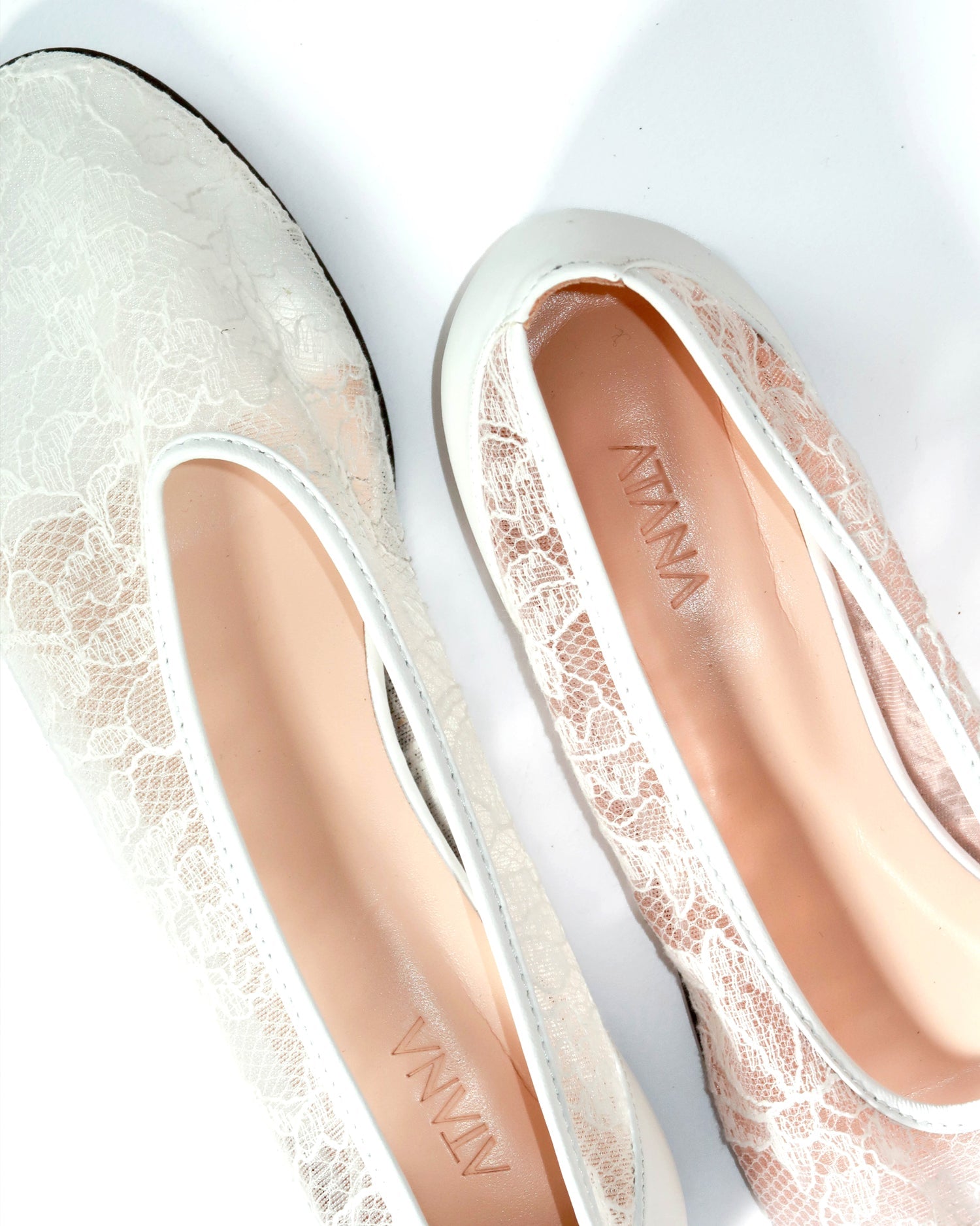 Mesh Ballerina Lace Embroidery White - HOUSE OF ATANA