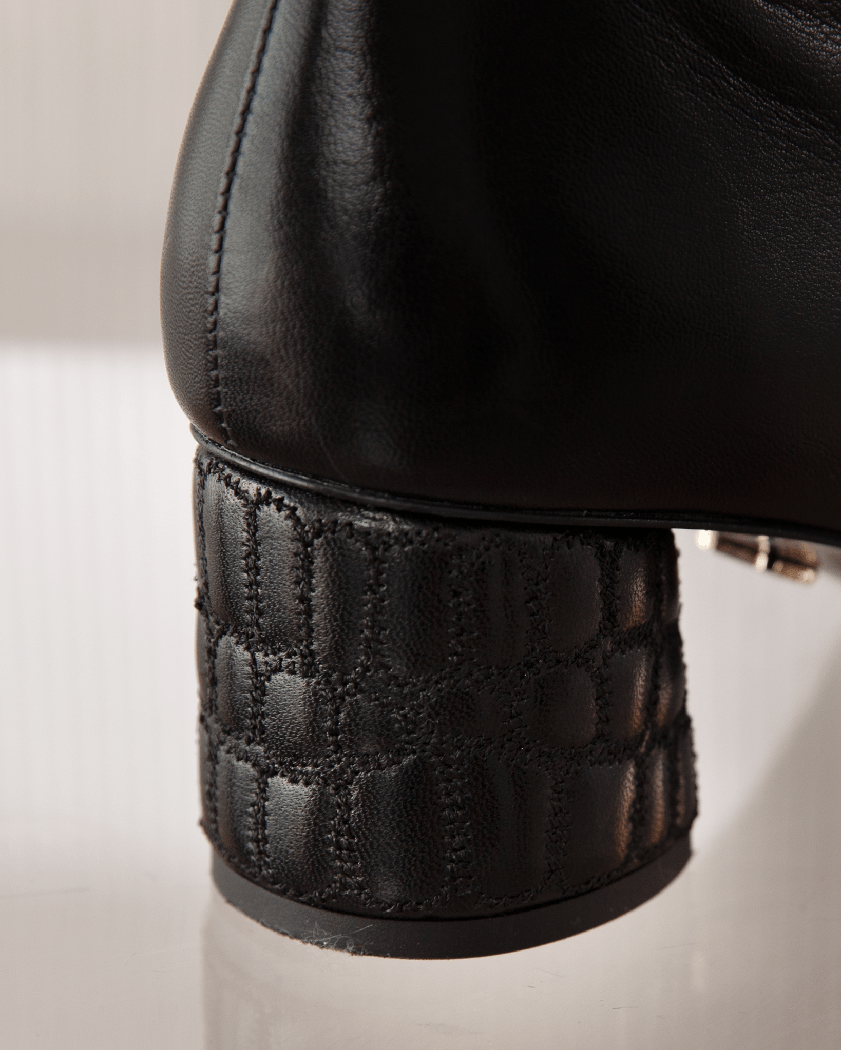 Croc Heel Boot 55 Black - HOUSE OF ATANA