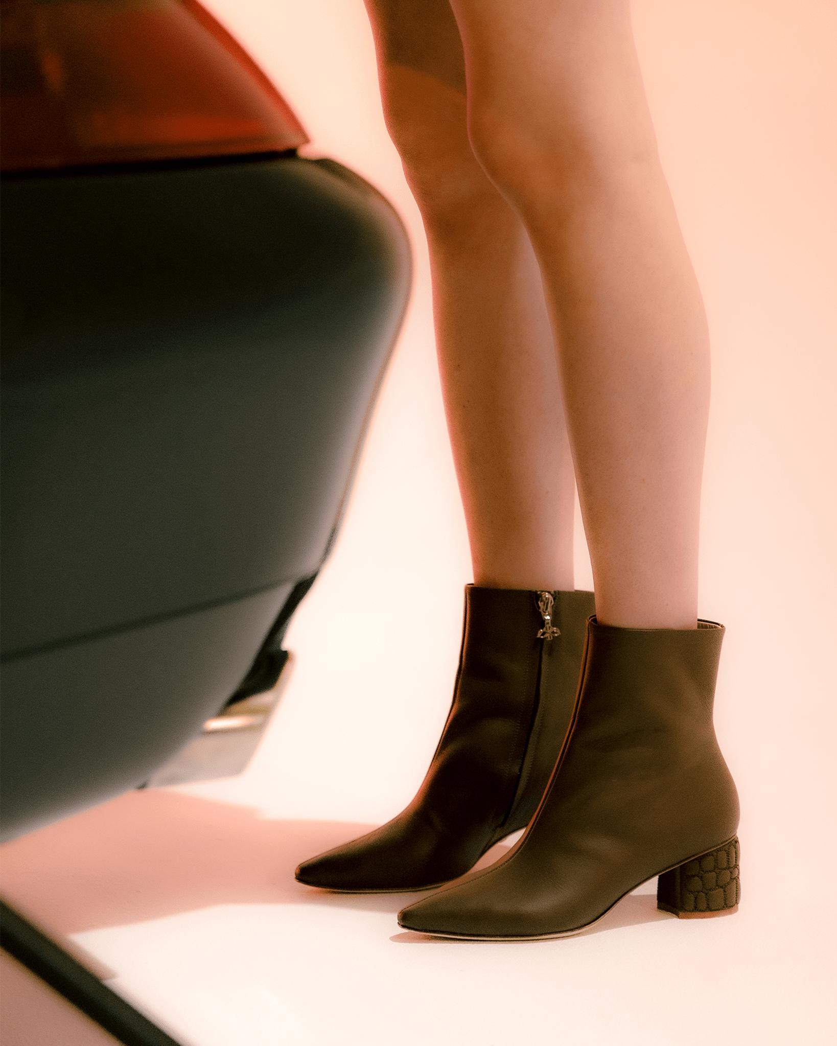 Croc Heel Boot 55 Saddle Brown - HOUSE OF ATANA