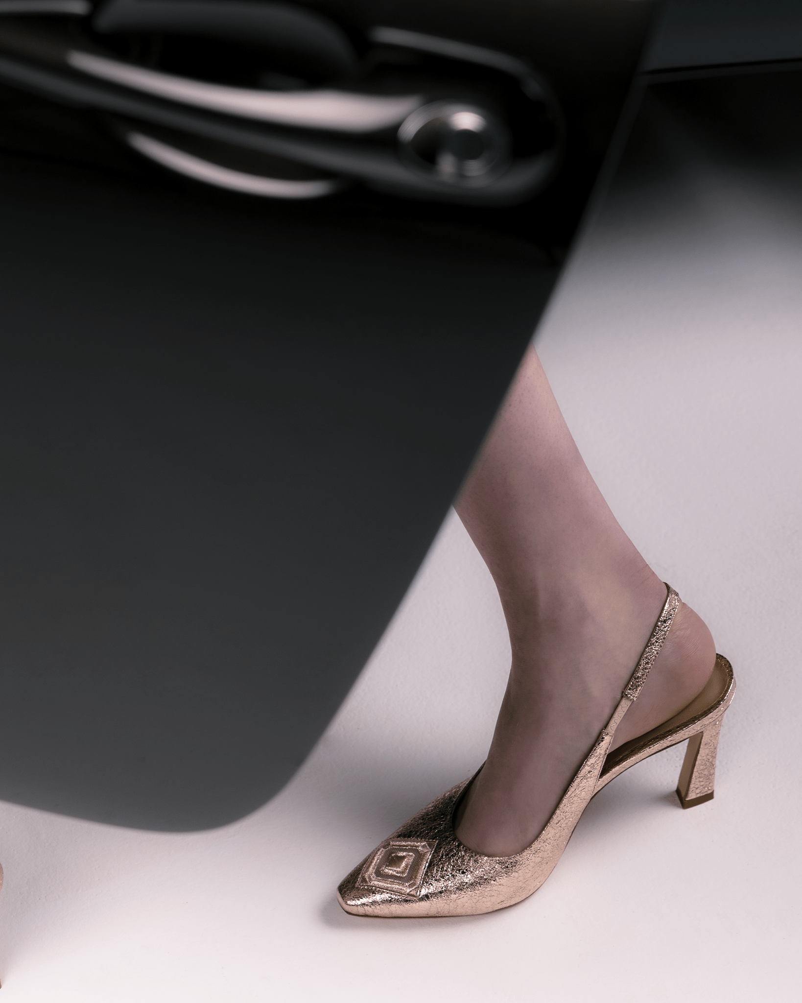 Diamond Slingback 85 Molten Gold - HOUSE OF ATANA