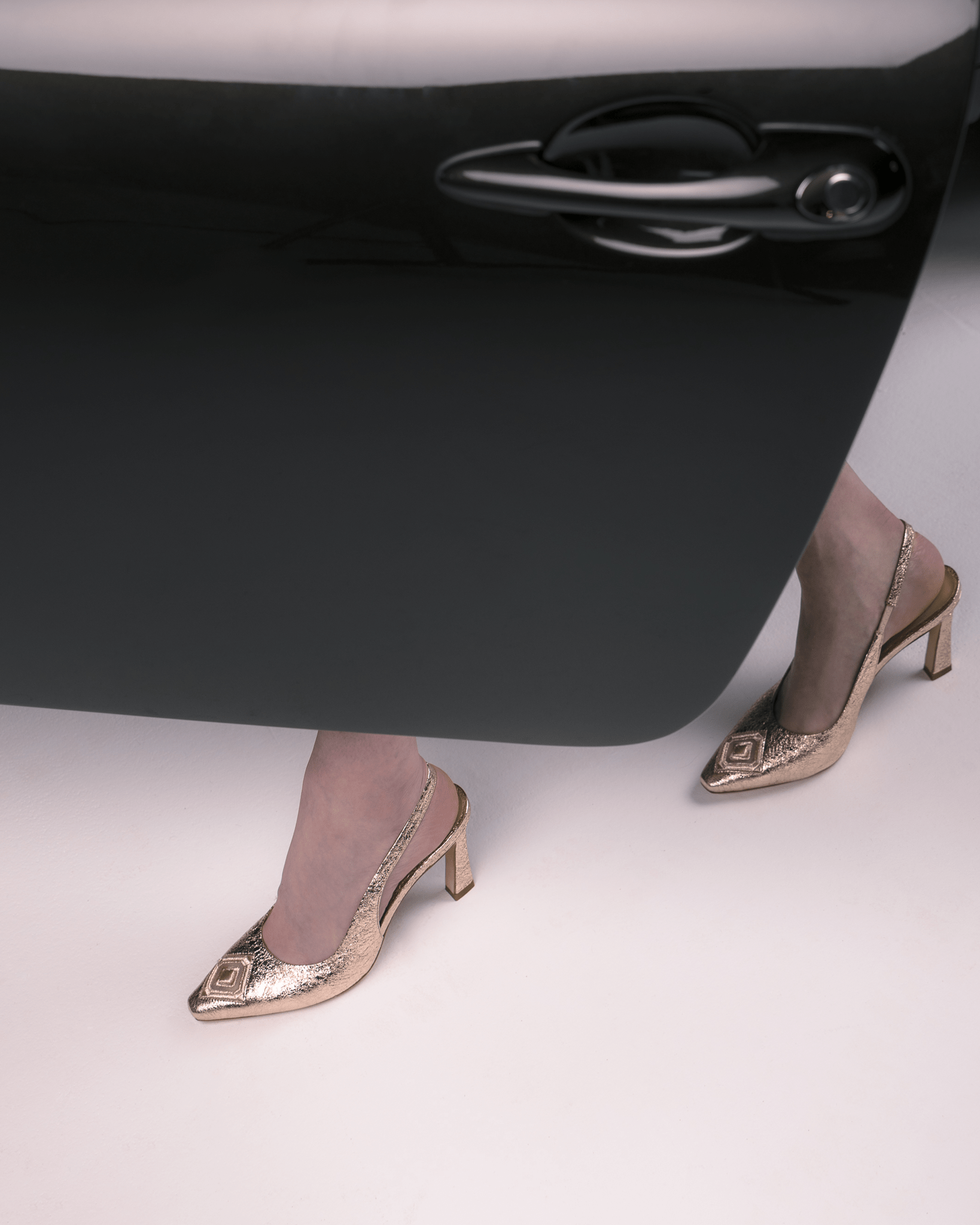 Diamond Slingback 85 Molten Gold - HOUSE OF ATANA