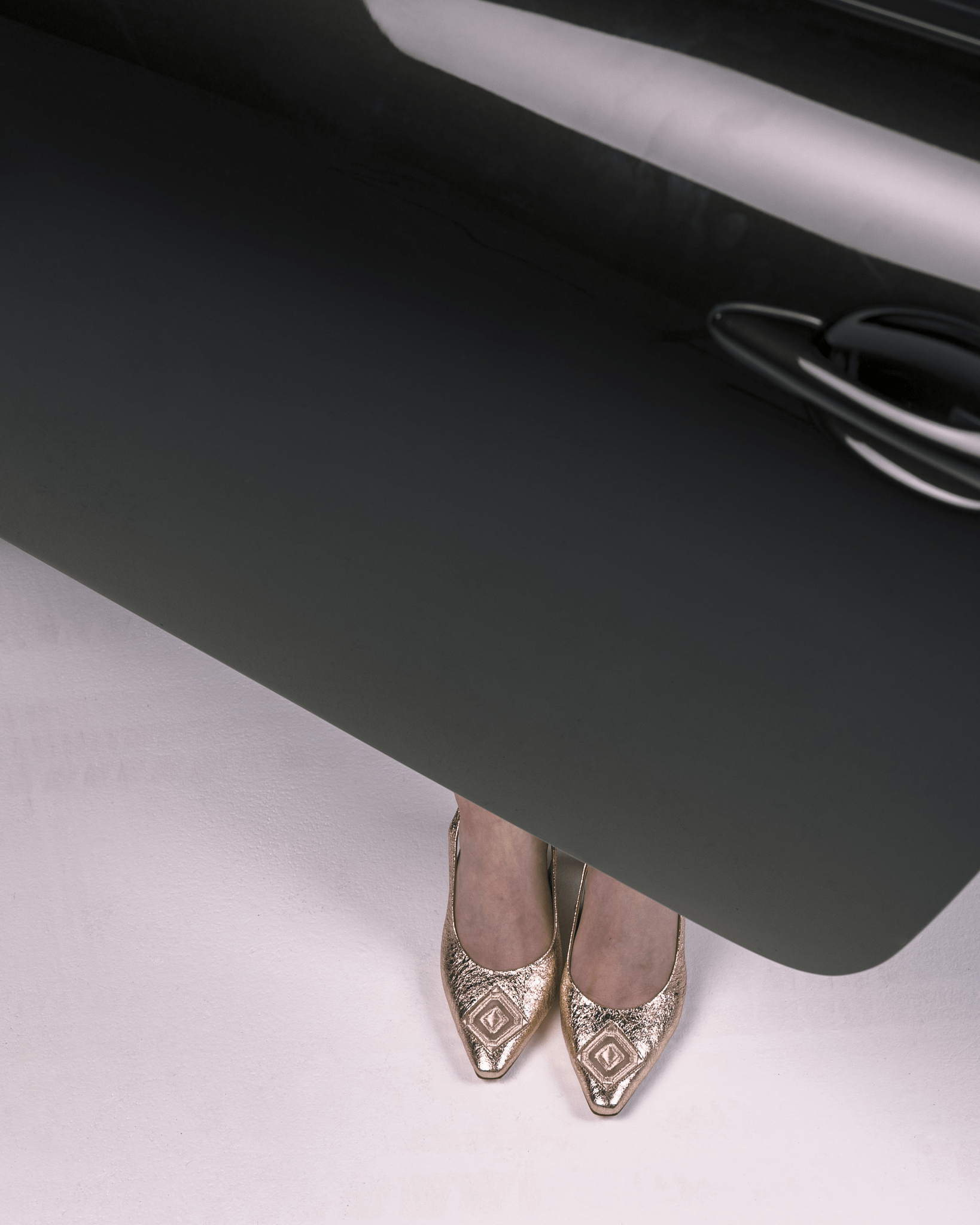 Diamond Slingback 85 Molten Gold - HOUSE OF ATANA