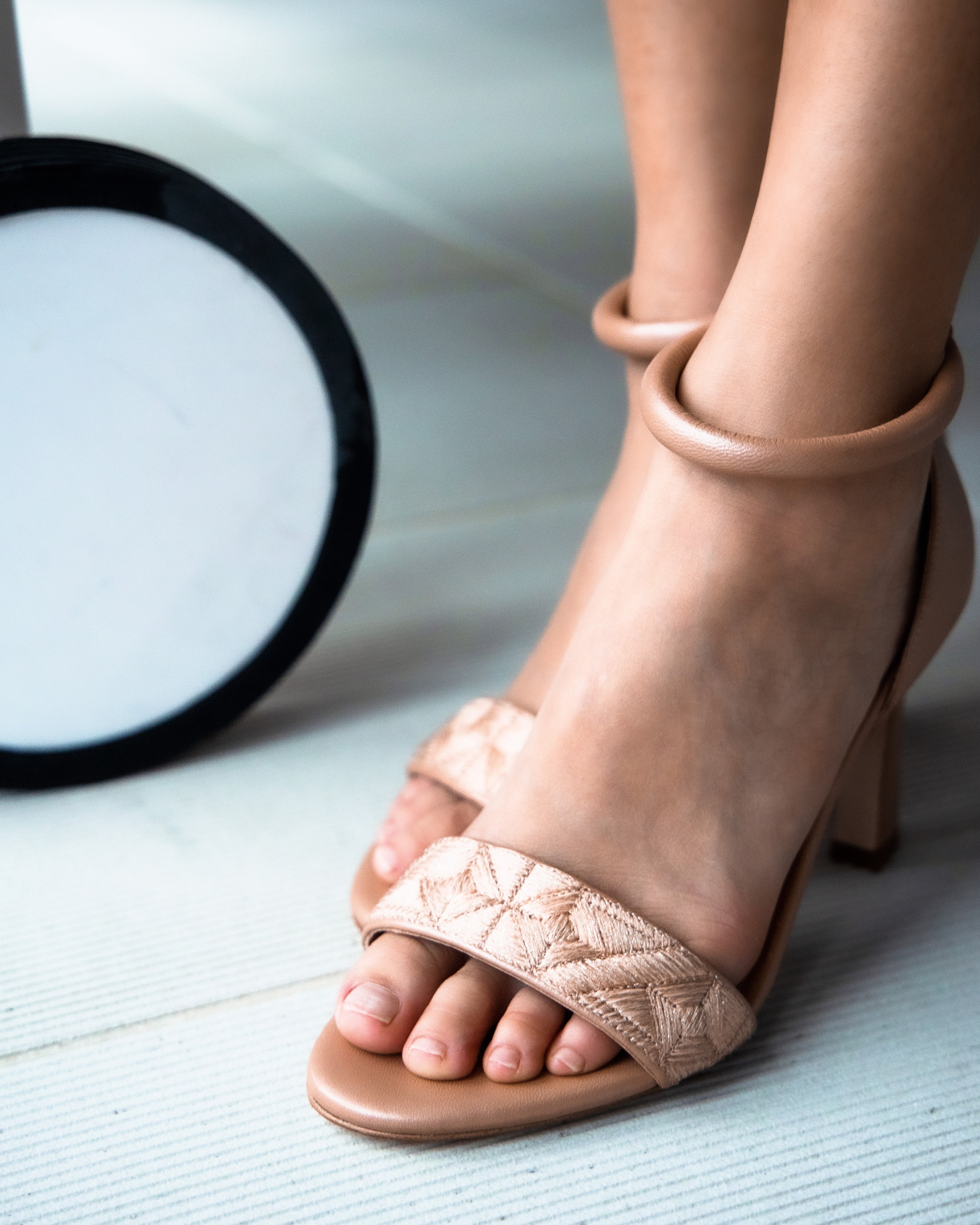 Fibre Sandal 85 Tan - HOUSE OF ATANA