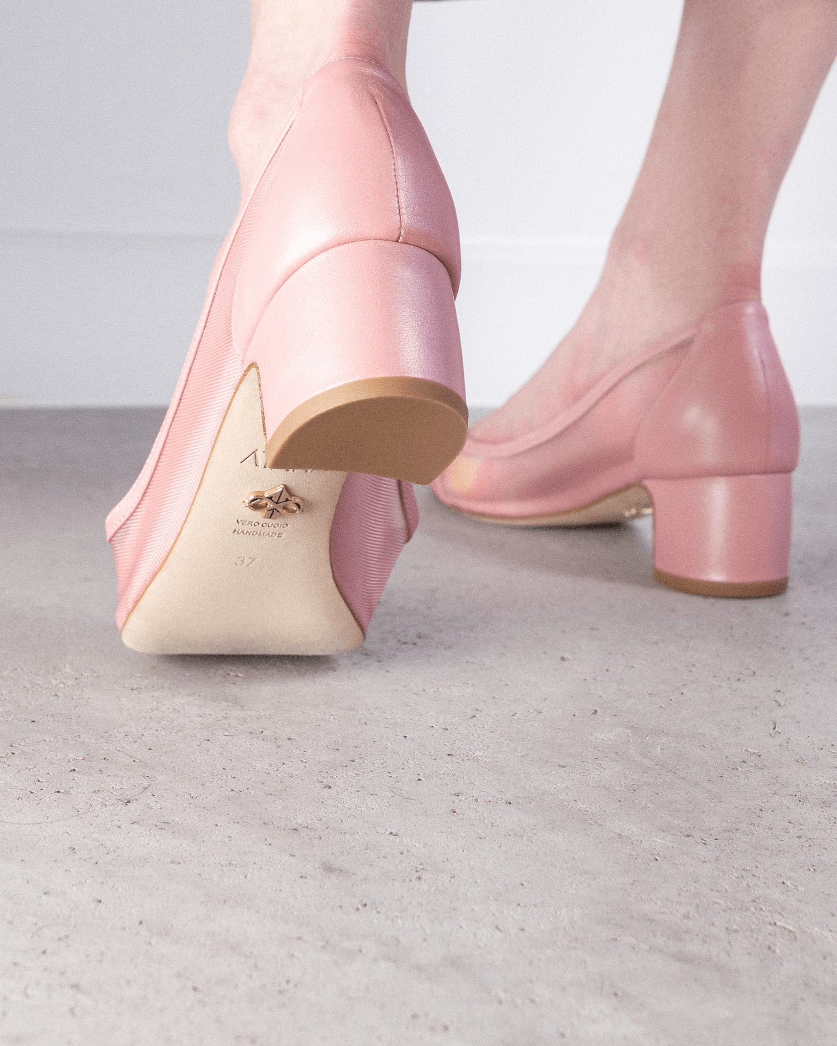 Fiorellini Pump Mesh 45 Misty Rose - HOUSE OF ATANA