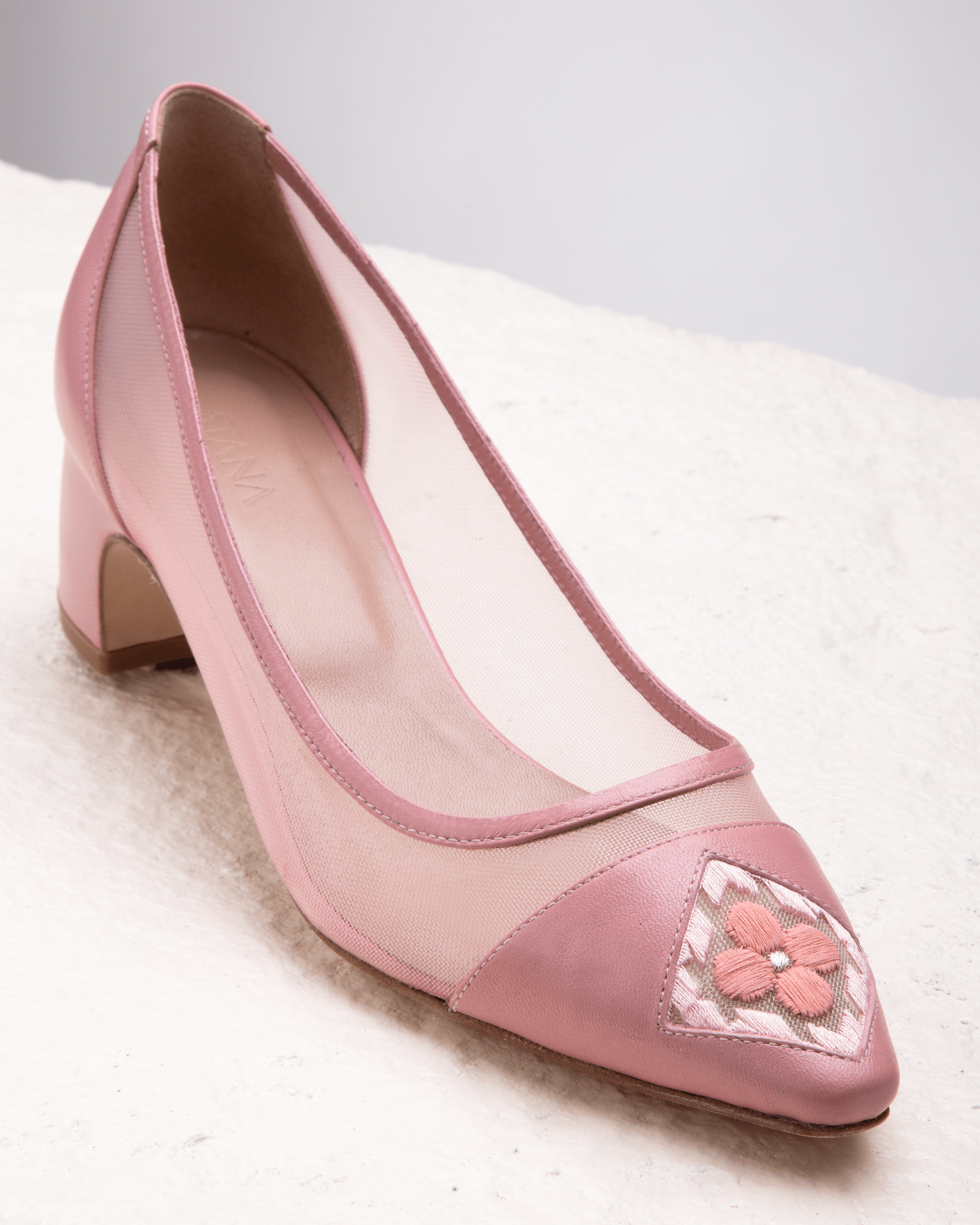 Fiorellini Pump Mesh 45 Misty Rose - HOUSE OF ATANA
