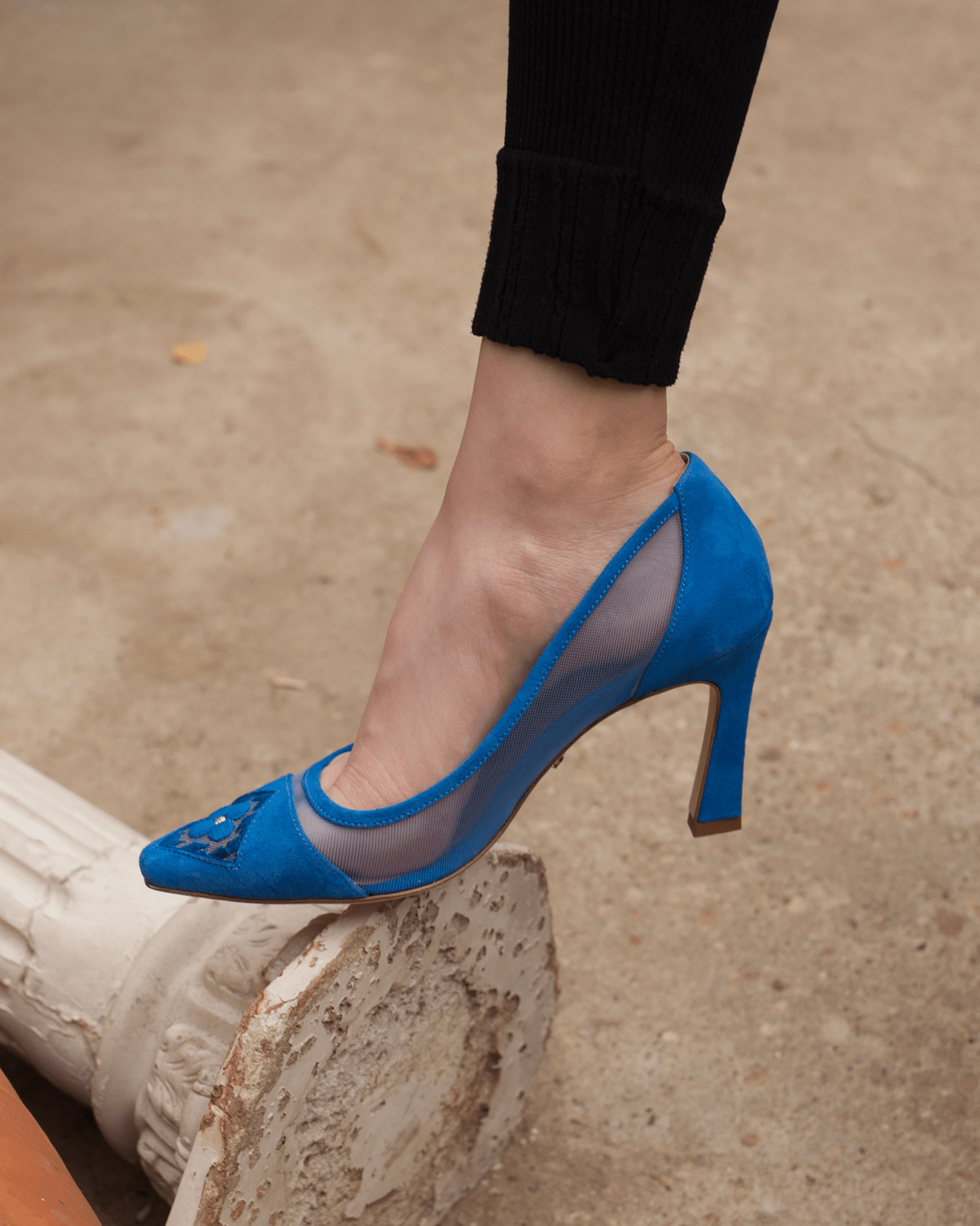 Fiorellini Pump Mesh 85 Royal Blue - HOUSE OF ATANA