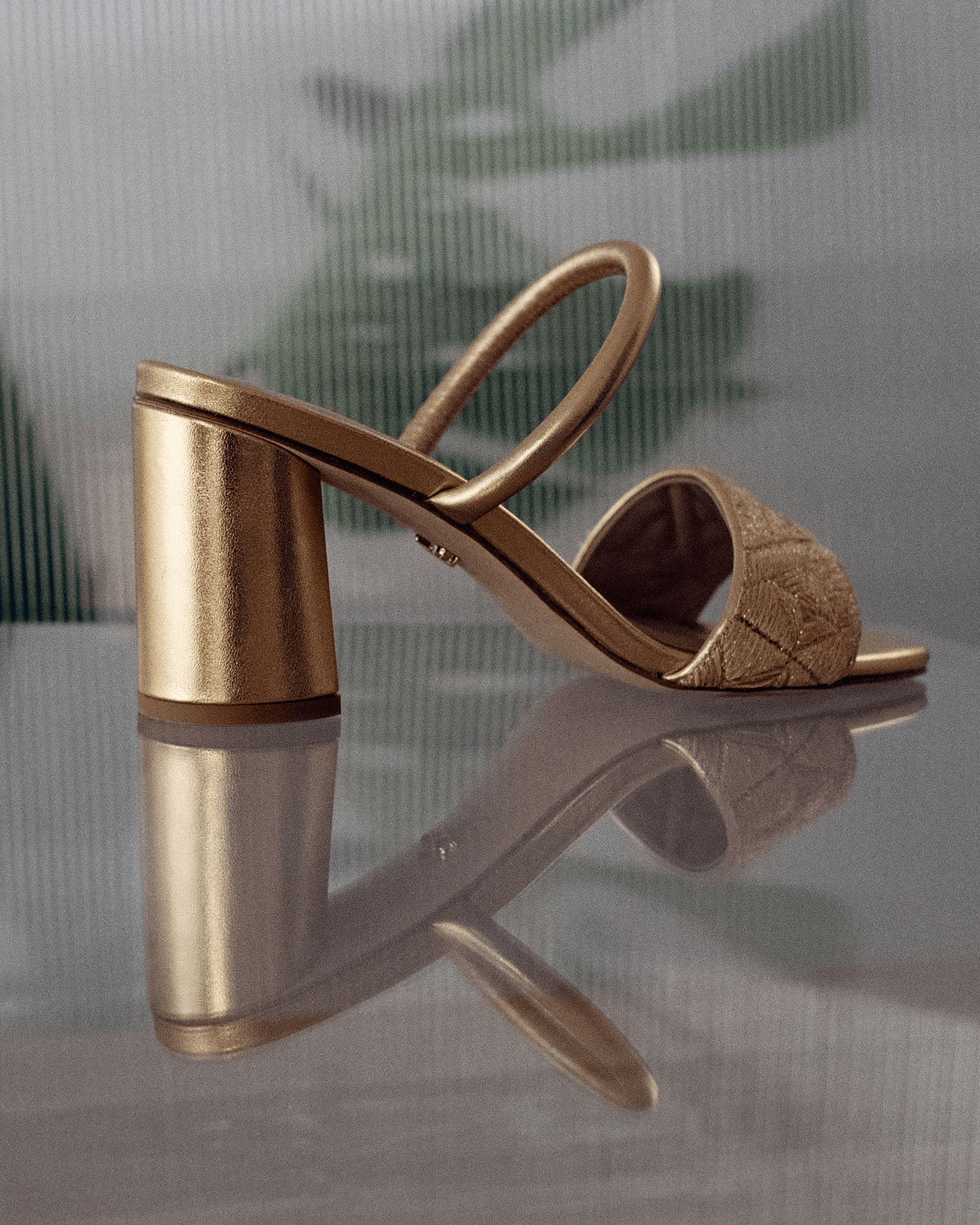 Full Fibre Mule 75 Gold - HOUSE OF ATANA