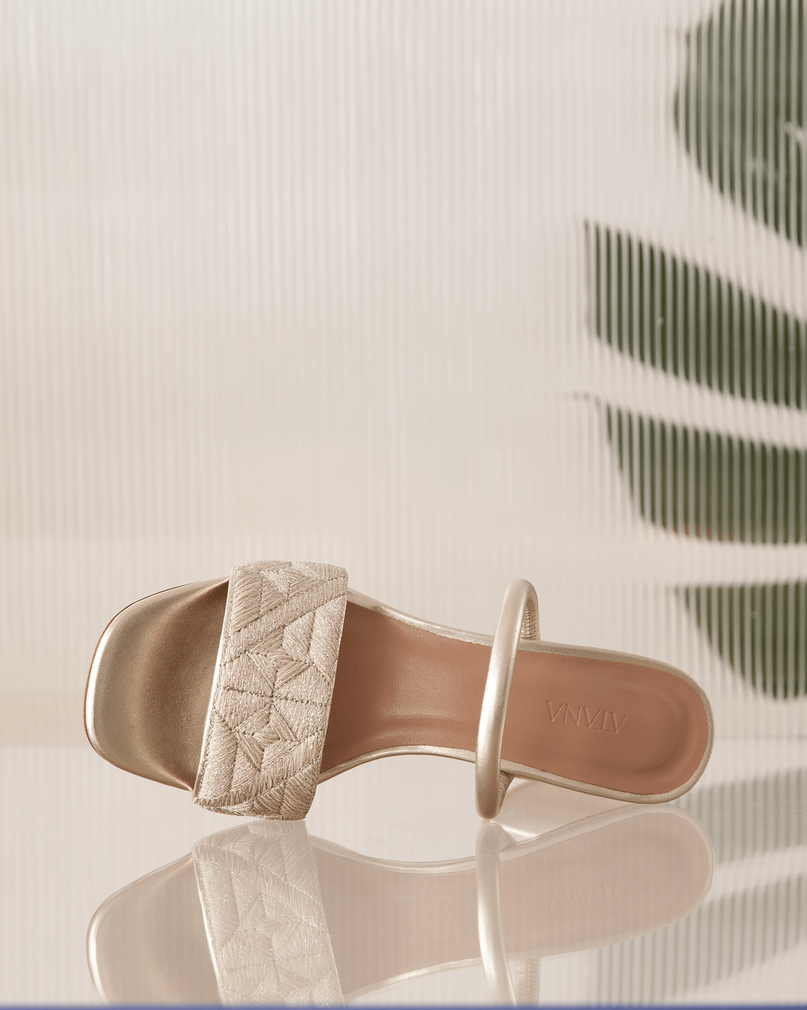 Full Fibre Mule 75 Silver Metallic - HOUSE OF ATANA