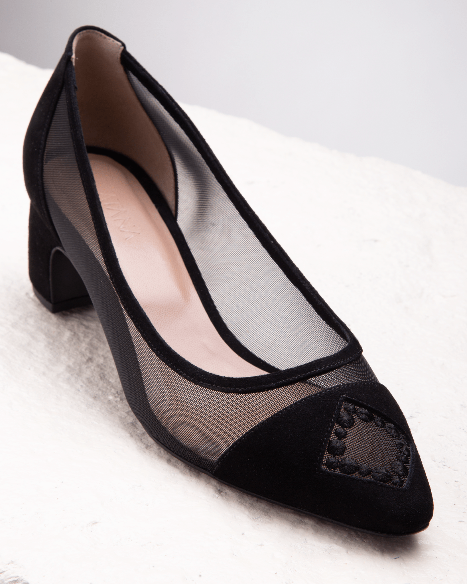 Pearls Pump 45 Black - HOUSE OF ATANA