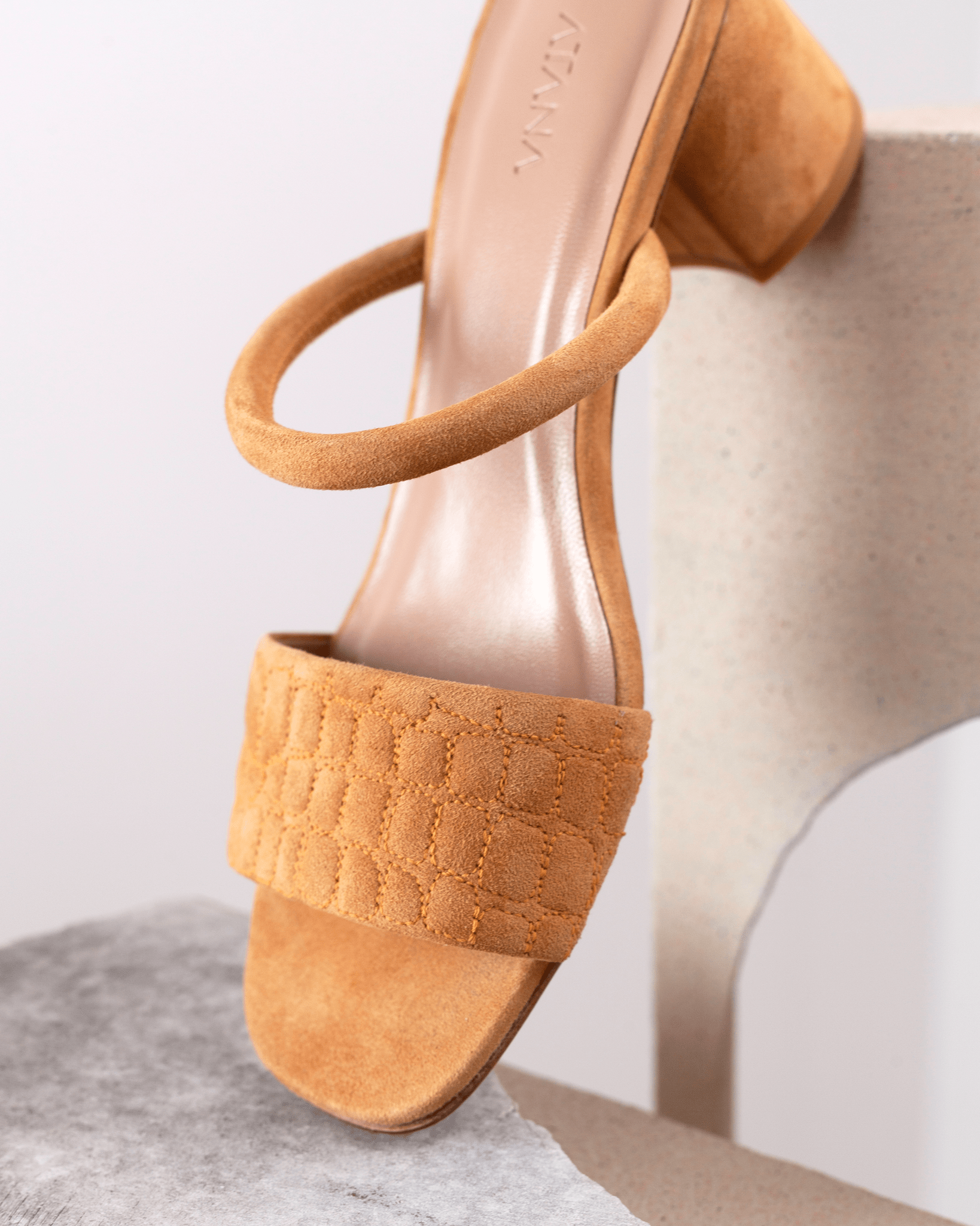 Quilted Croc Mule 55 Golden Rod - HOUSE OF ATANA