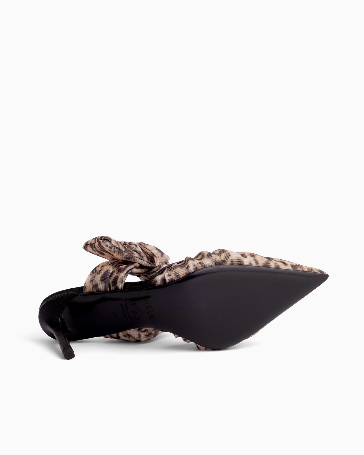Side Tie Mule 85 Leopard - HOUSE OF ATANA