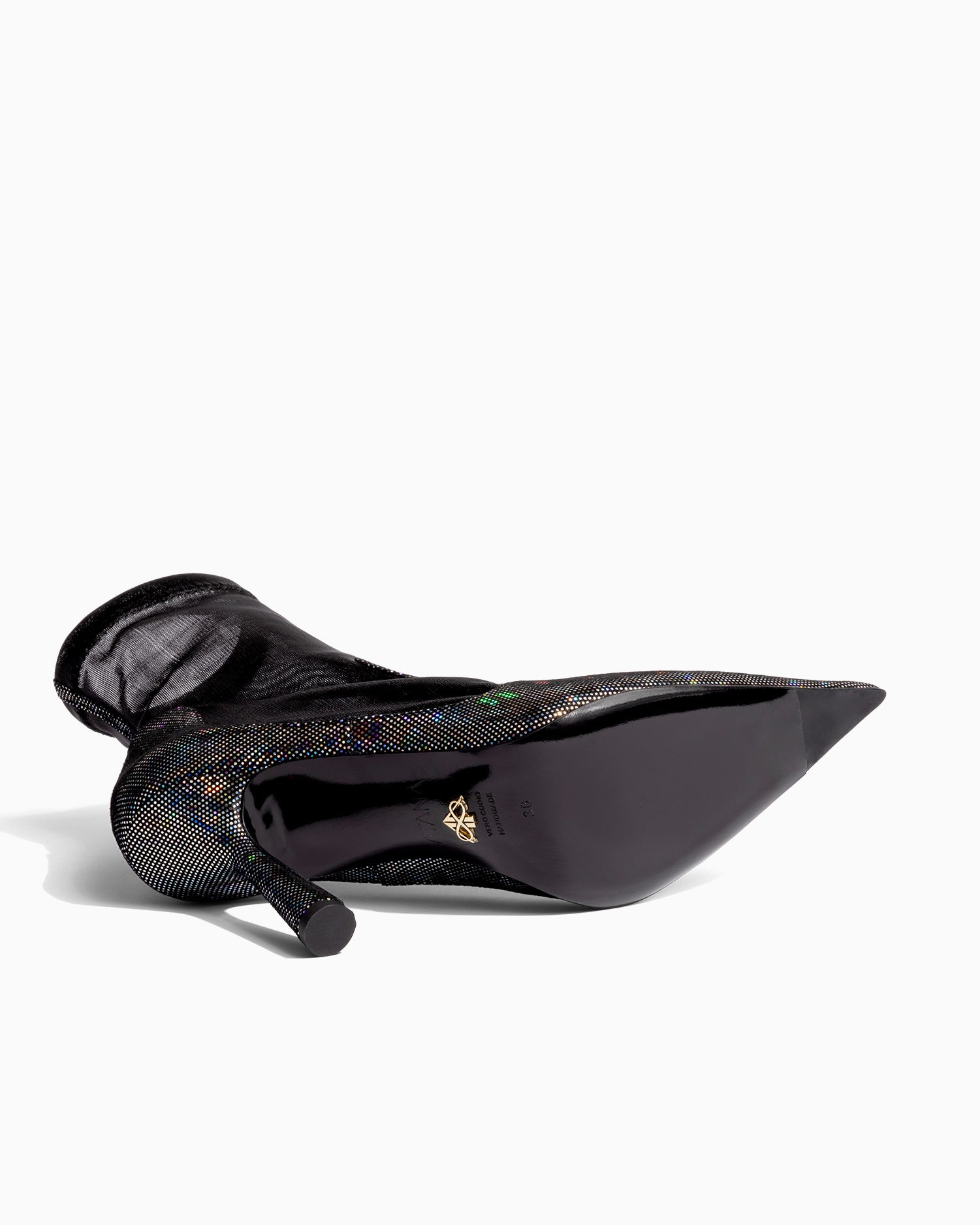 Anna Boot 95 Disco Suede Black - HOUSE OF ATANA