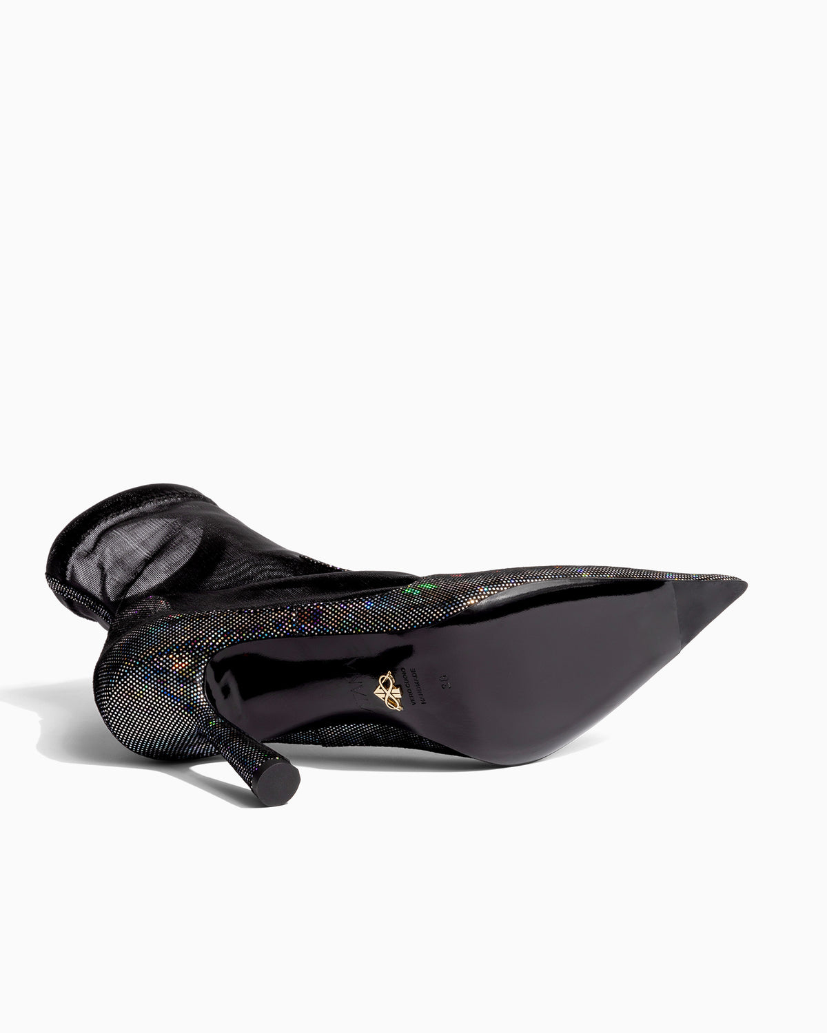 Anna Boot 95 Disco Suede Black - HOUSE OF ATANA