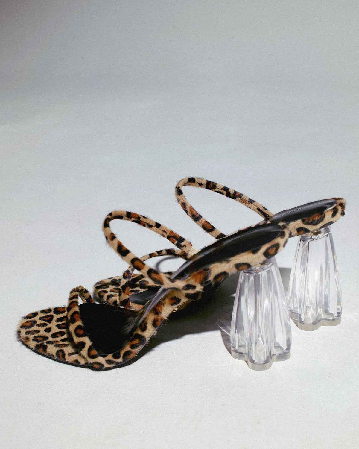 Fiorellini Glass Heel 95 Leopard - HOUSE OF ATANA