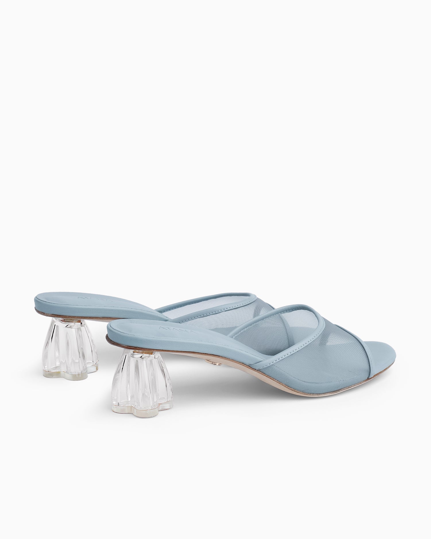 Fiorellini Glass Mule 50 Cielo Blue - HOUSE OF ATANA