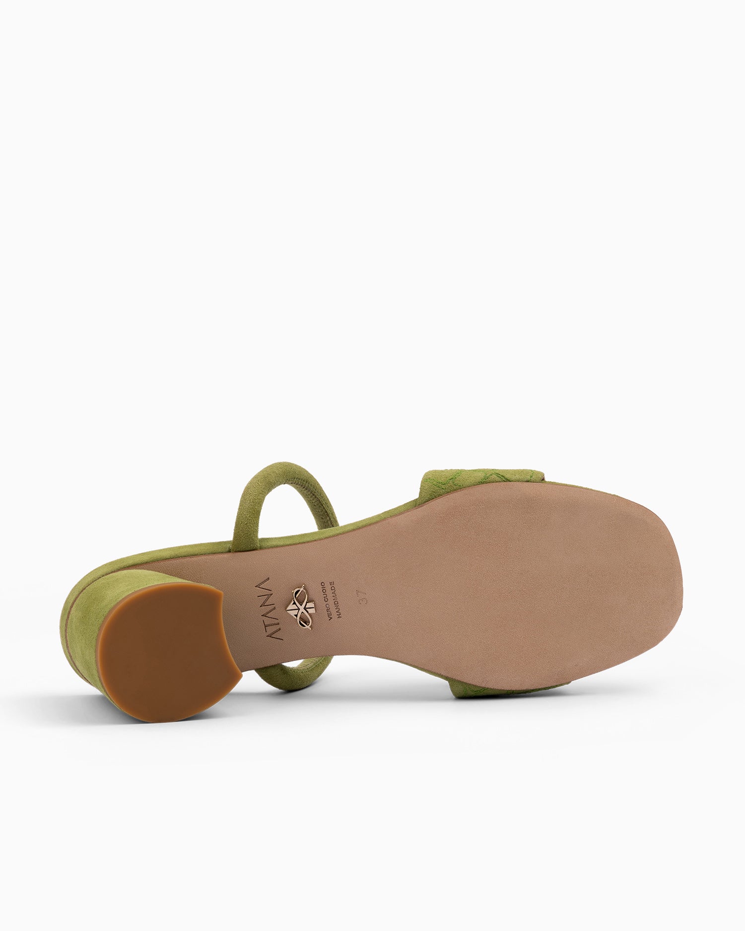 Quilted Croc Mule 55 Green - HOUSE OF ATANA