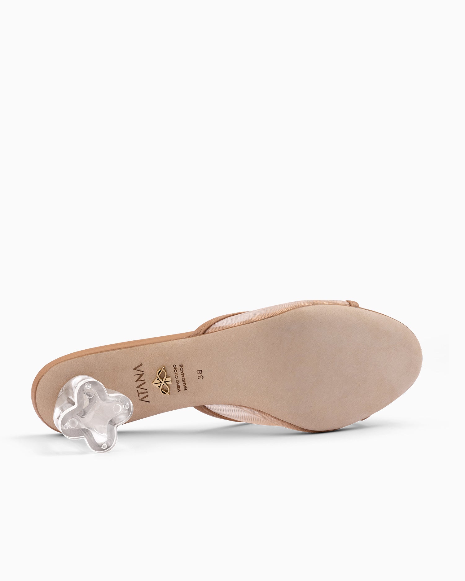 Fiorellini Glass Mule 50 Tan - HOUSE OF ATANA
