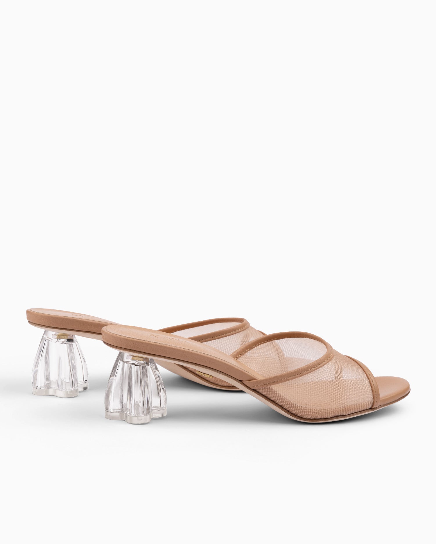Fiorellini Glass Mule 50 Tan - HOUSE OF ATANA