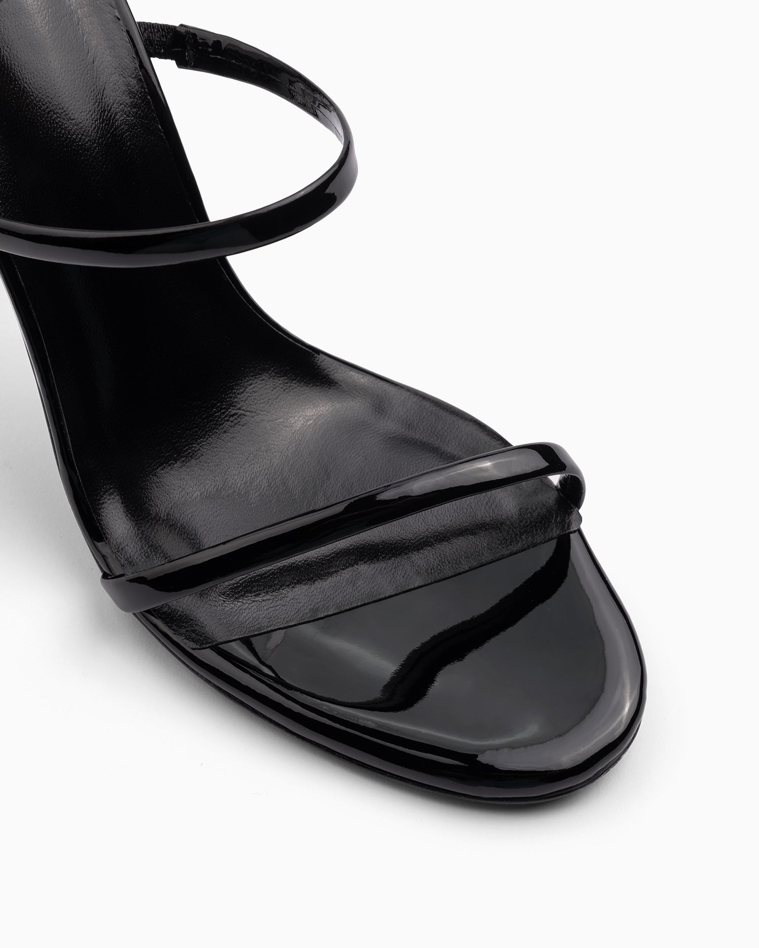 Fiorellini Glass Heel 95 Black Patent - HOUSE OF ATANA
