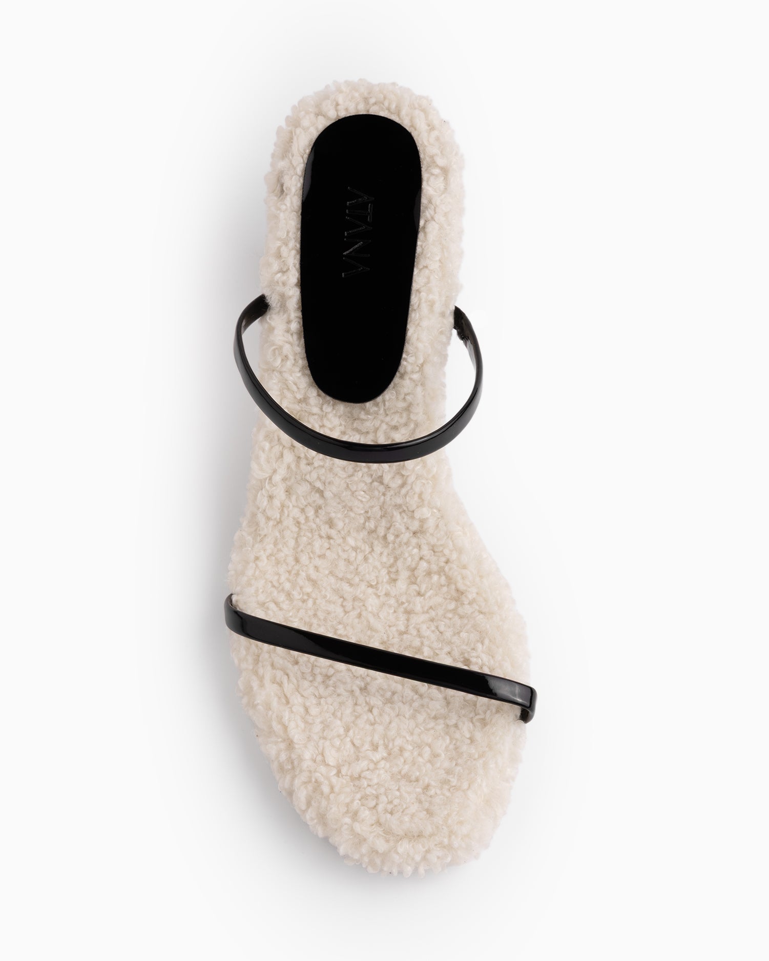 Fiorellini Glass Mule White Bouclé - HOUSE OF ATANA
