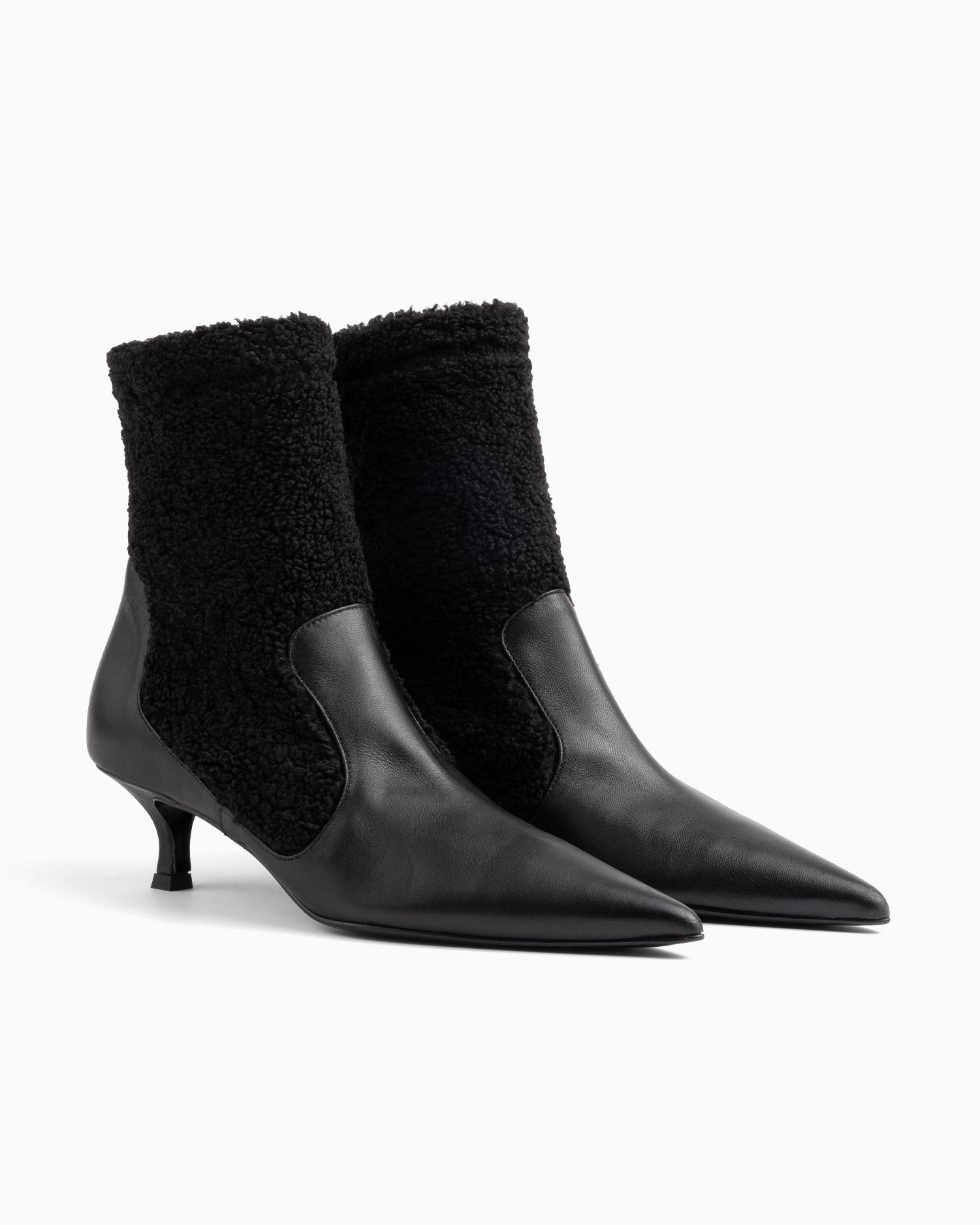 Anna Boot 45 Black Bouclé - HOUSE OF ATANA