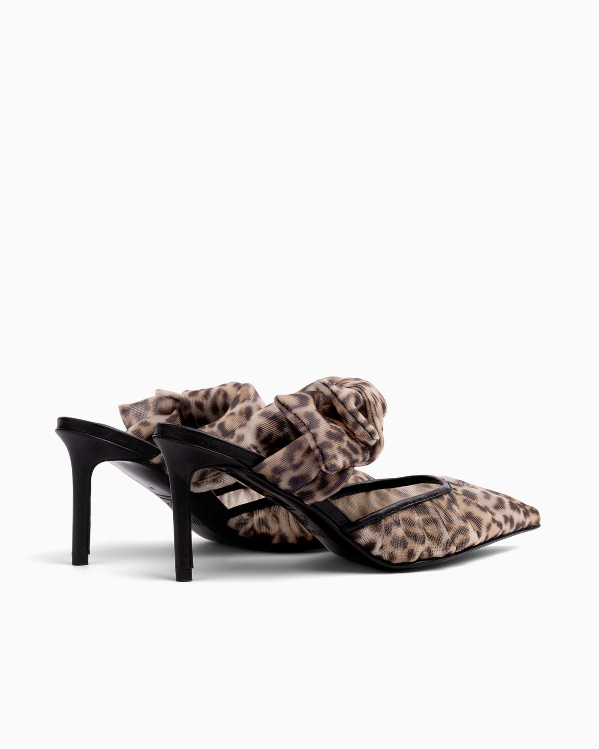 Side Tie Mule 85 Leopard - HOUSE OF ATANA