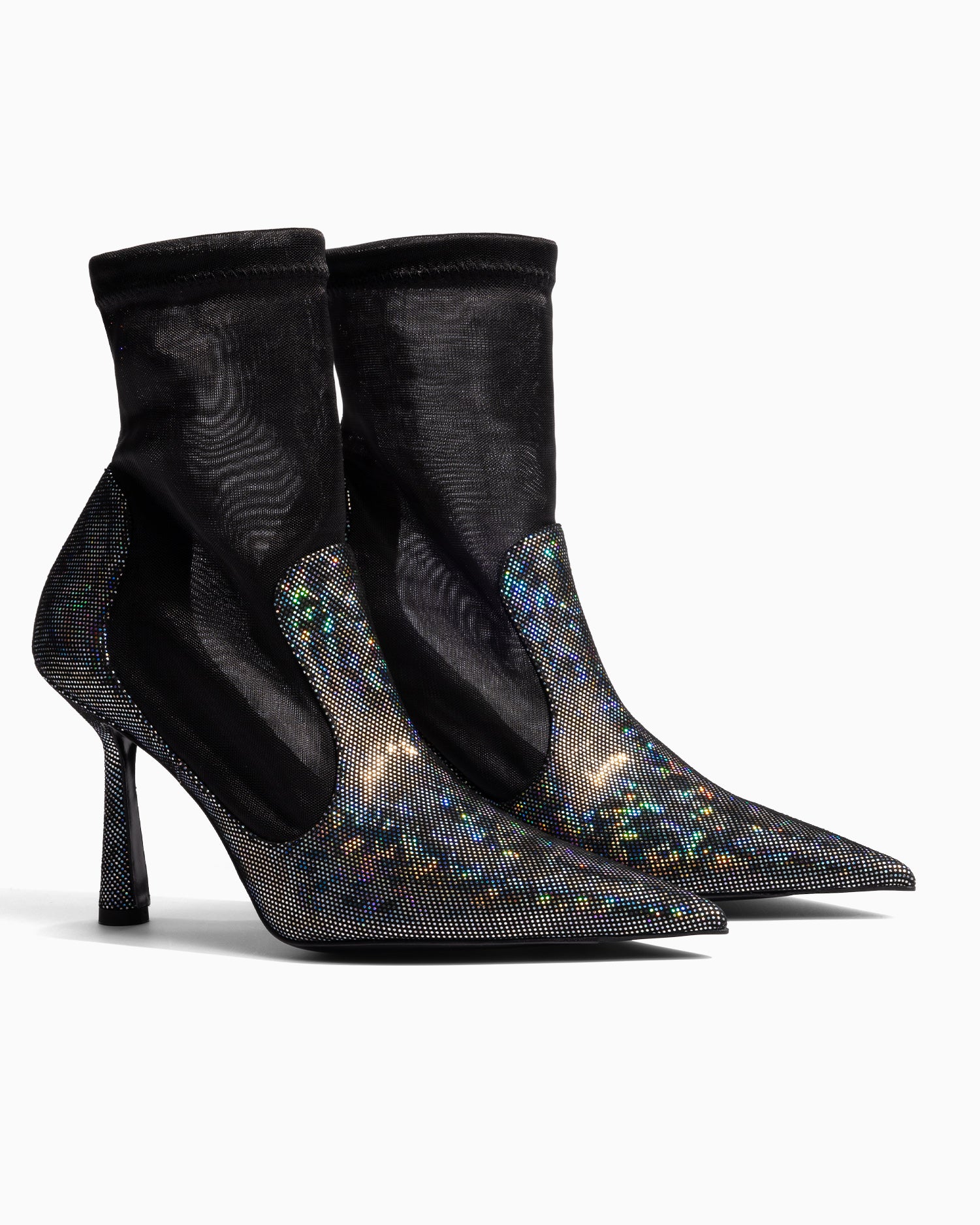 Anna Boot 95 Disco Suede Black - HOUSE OF ATANA