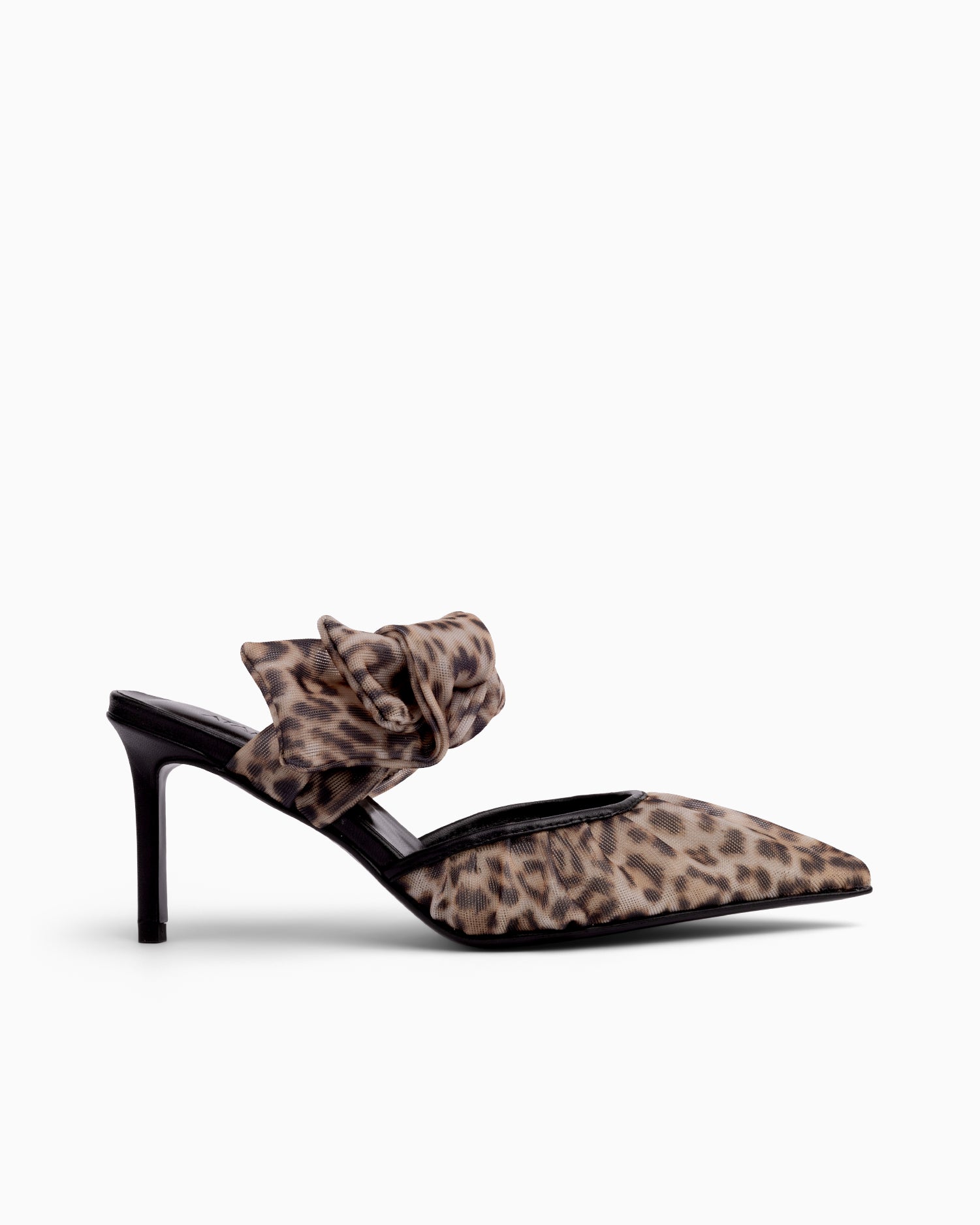 Side Tie Mule 85 Leopard - HOUSE OF ATANA