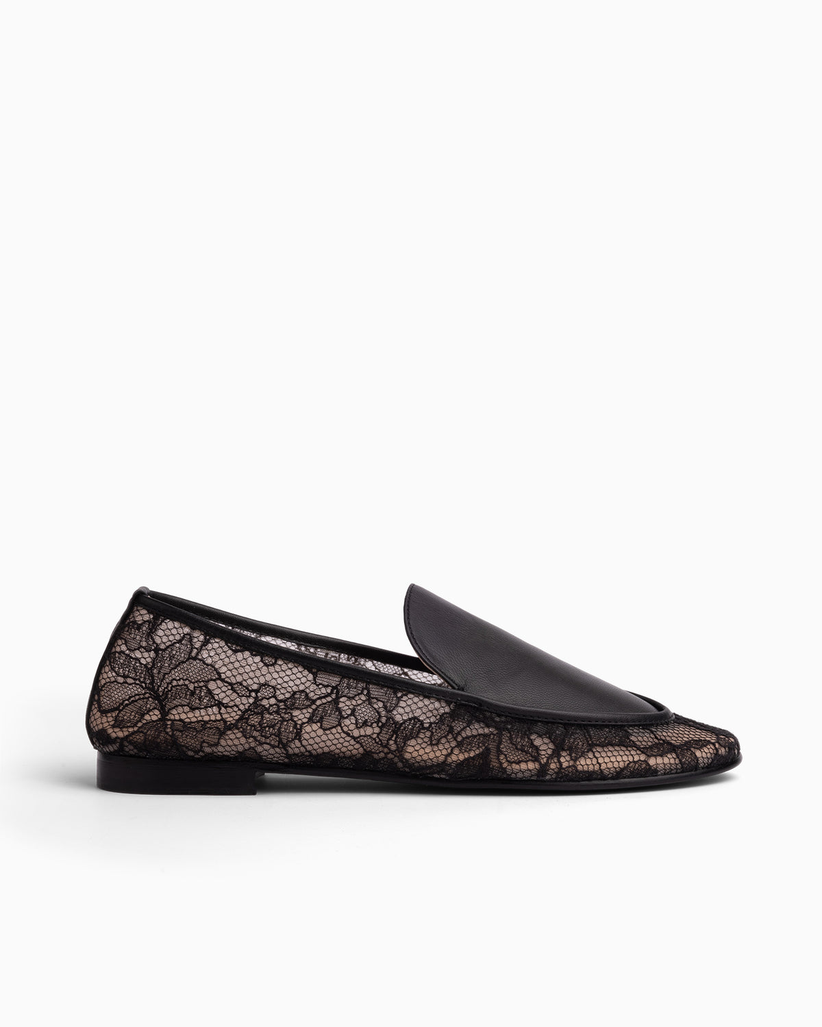 Opera Loafer Black Lace - HOUSE OF ATANA