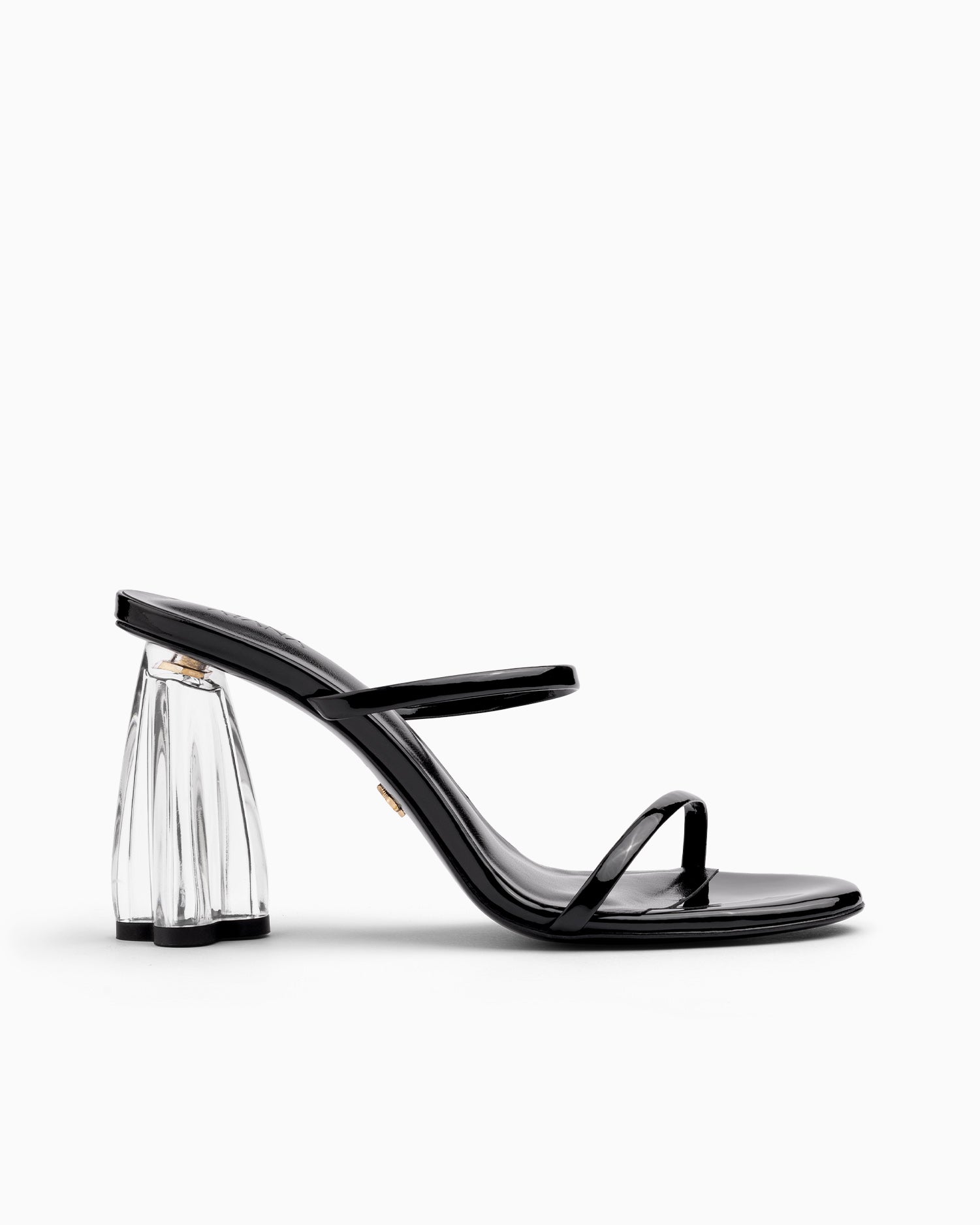 Fiorellini Glass Heel 95 Black Patent - HOUSE OF ATANA