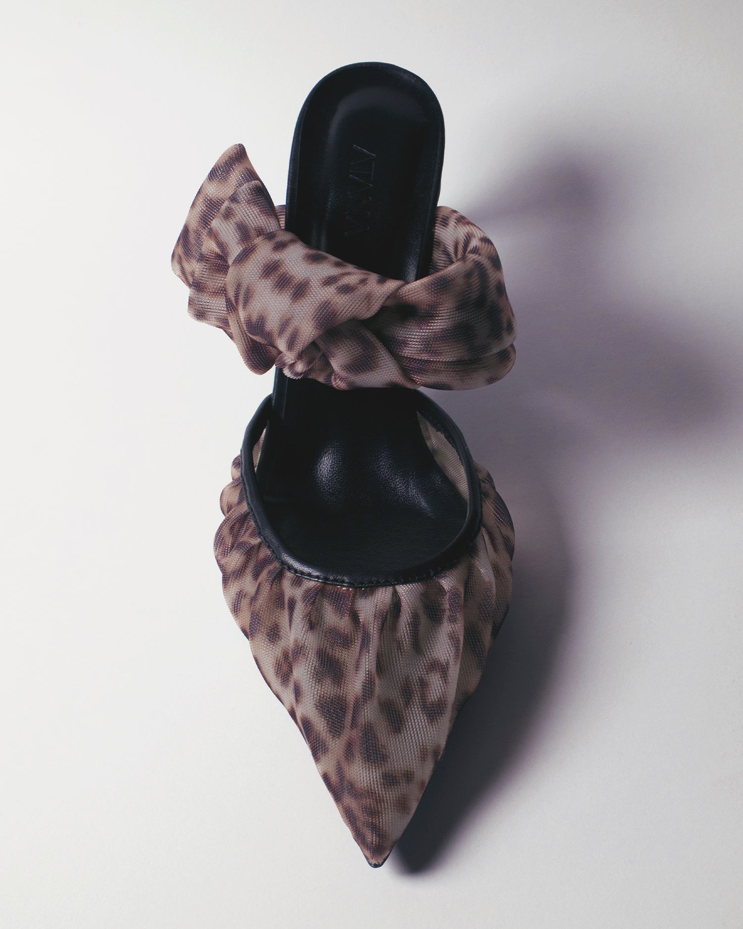 Side Tie Mule 85 Leopard - HOUSE OF ATANA