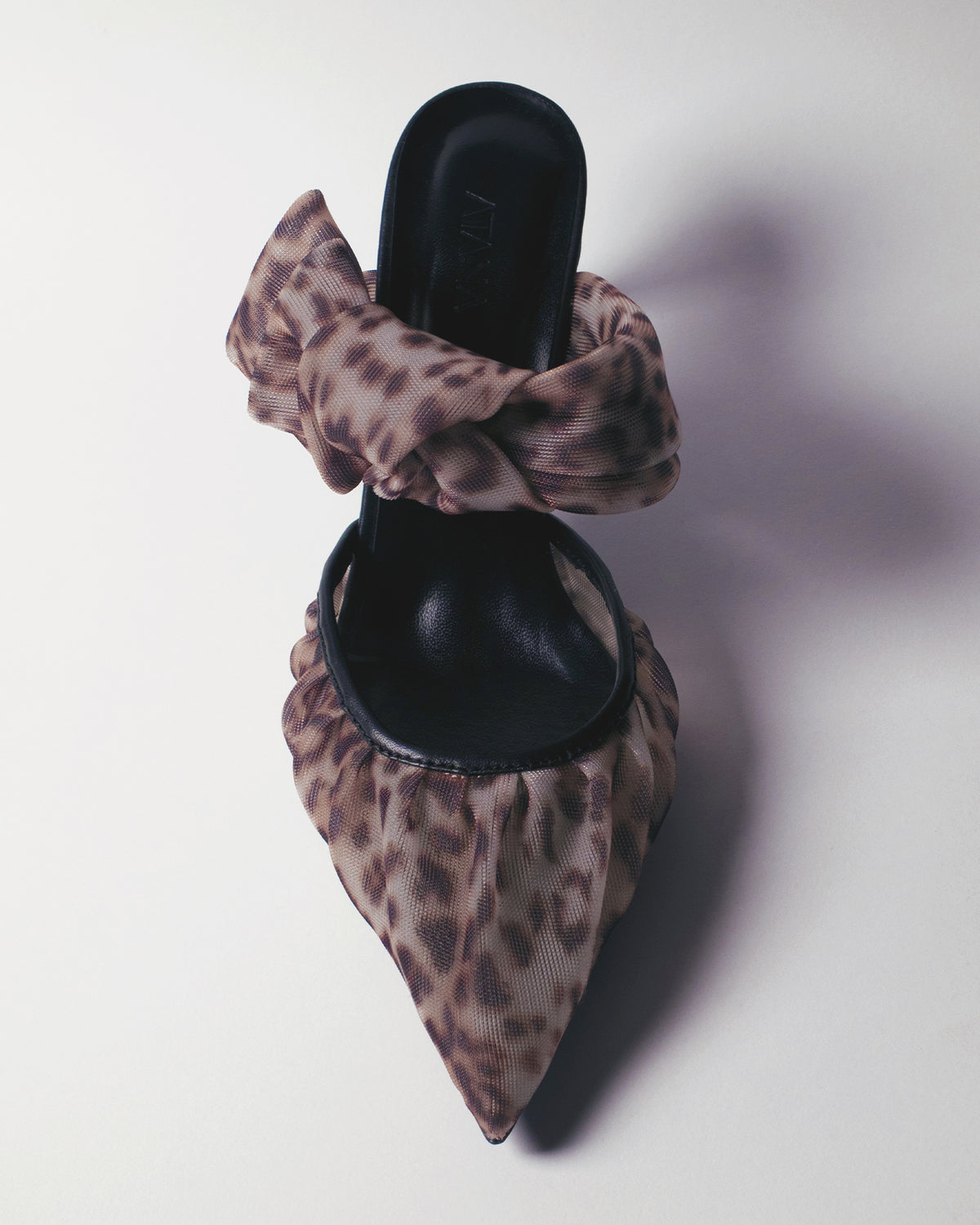 Side Tie Mule 85 Leopard - HOUSE OF ATANA