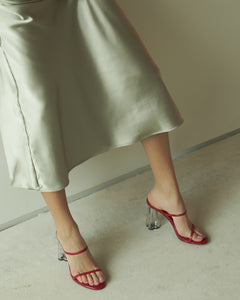 Fiorellini Glass Heel 95 Red Patent