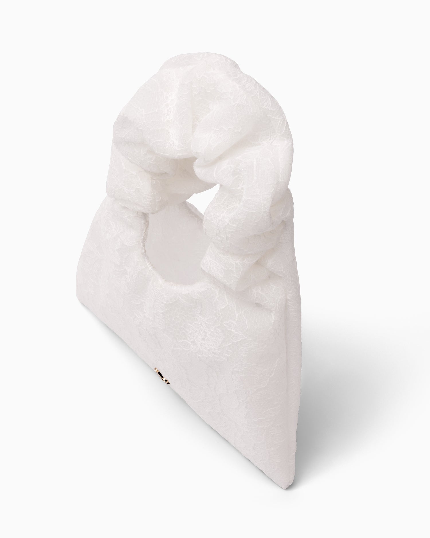 HOUSE OF ATANA Mini Rouche Bag White Lace