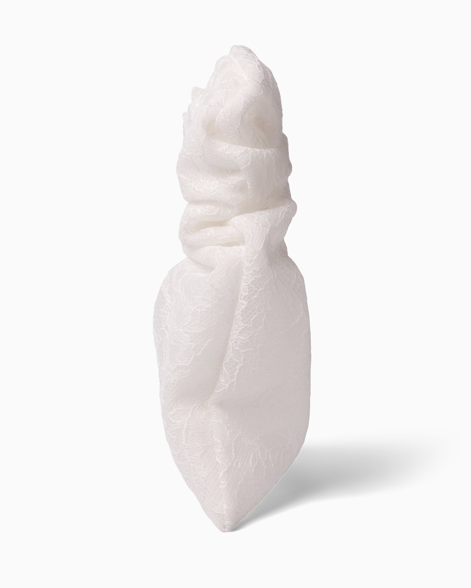 HOUSE OF ATANA Mini Rouche Bag White Lace